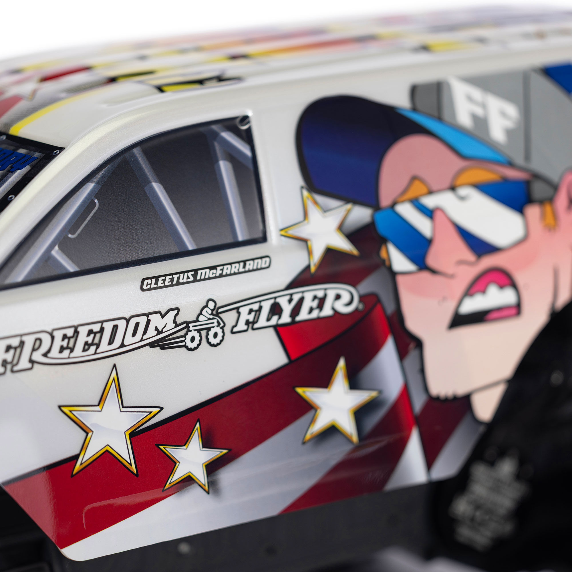 ARRMA 1/10 FREEDOM FLYER 223S 2WD RTR Brushless Monster Truck (Battery & Charger Included), White-ARA3530SFFT1