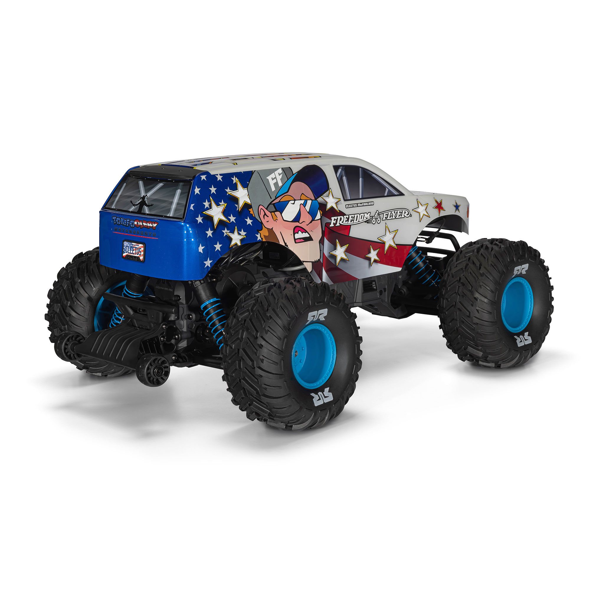 ARRMA 1/10 FREEDOM FLYER 223S 2WD RTR Brushless Monster Truck (Battery & Charger Included), White-ARA3530SFFT1