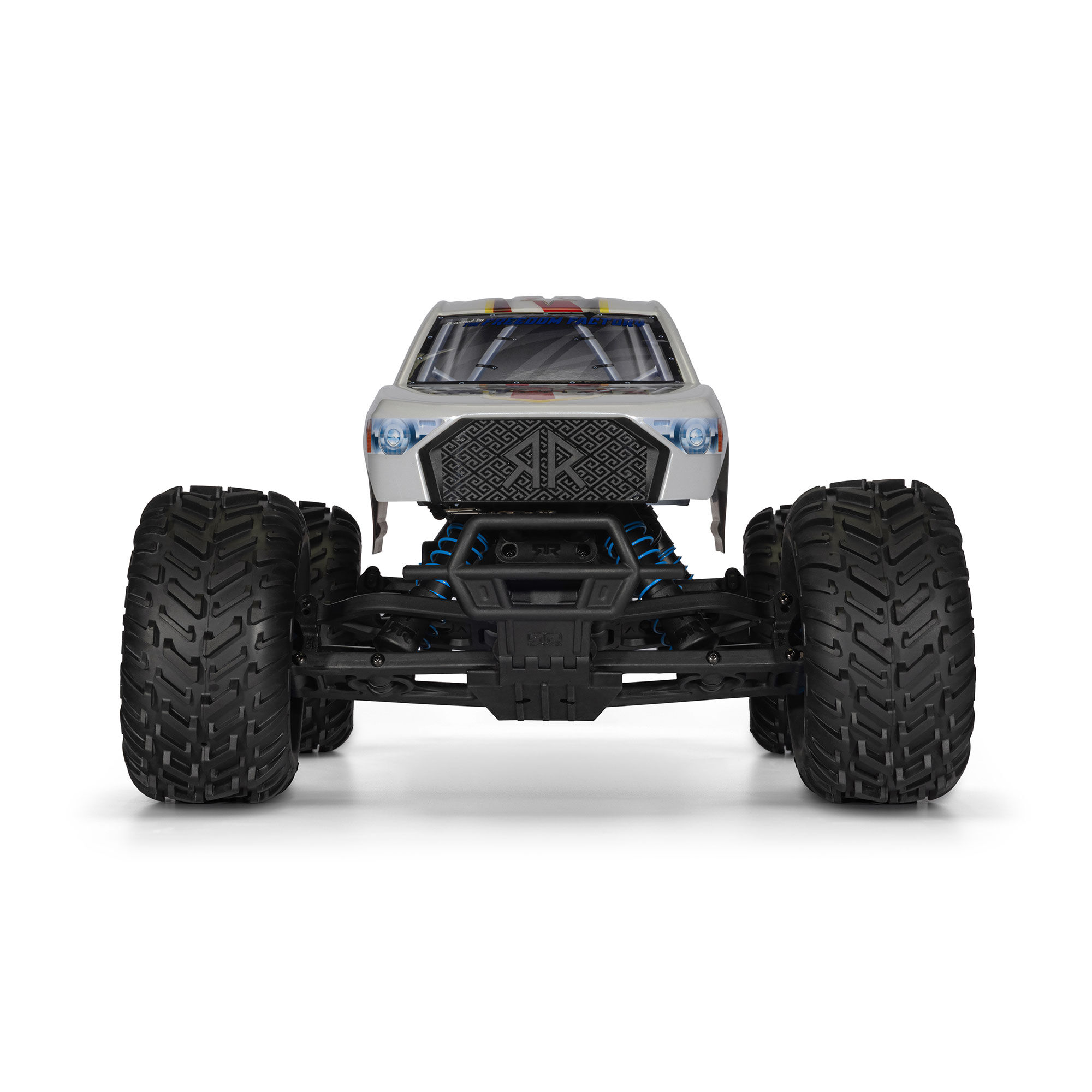 ARRMA 1/10 FREEDOM FLYER 223S 2WD RTR Brushless Monster Truck (Battery & Charger Included), White-ARA3530SFFT1