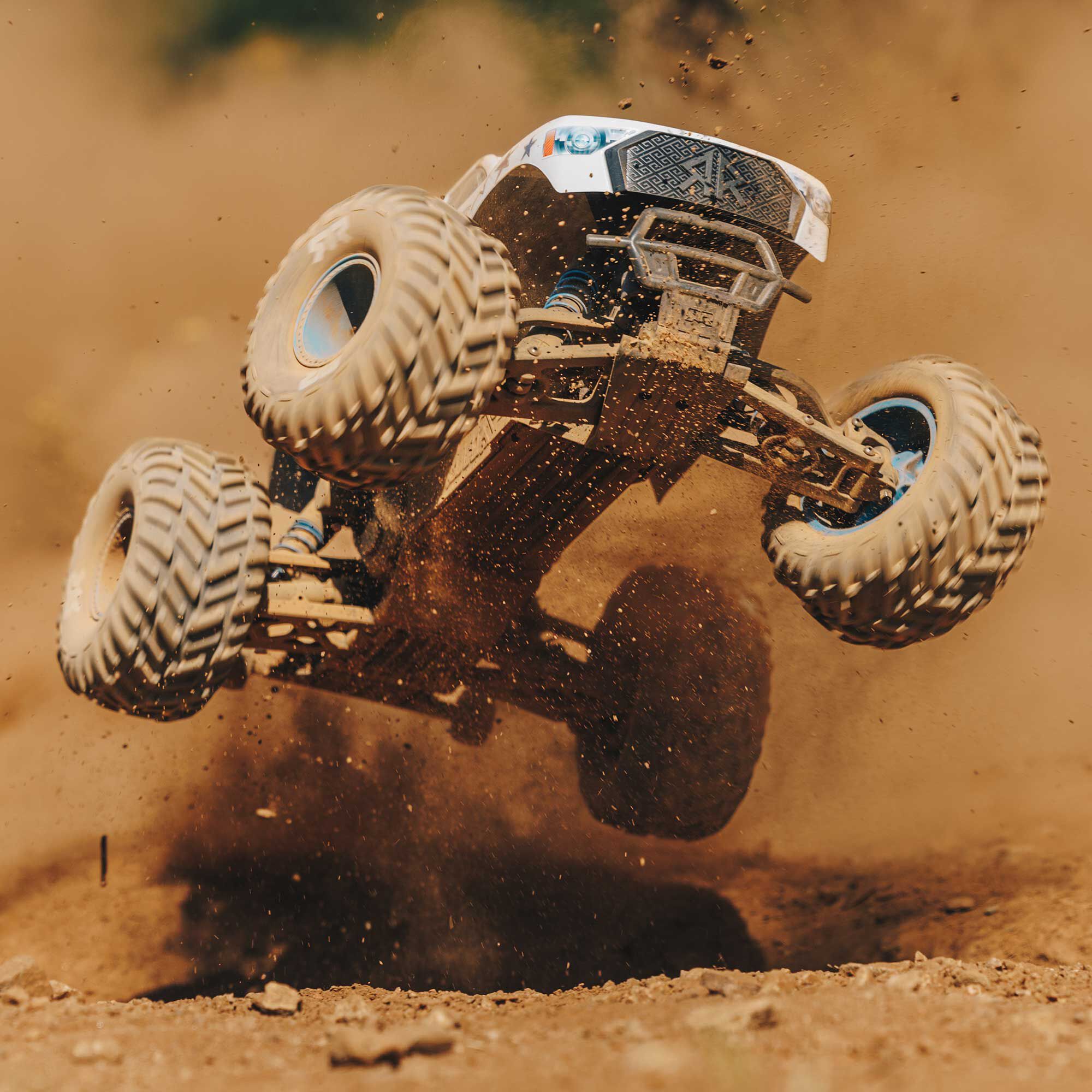 ARRMA 1/10 FREEDOM FLYER 223S 2WD RTR Brushless Monster Truck (Battery & Charger Included), White-ARA3530SFFT1