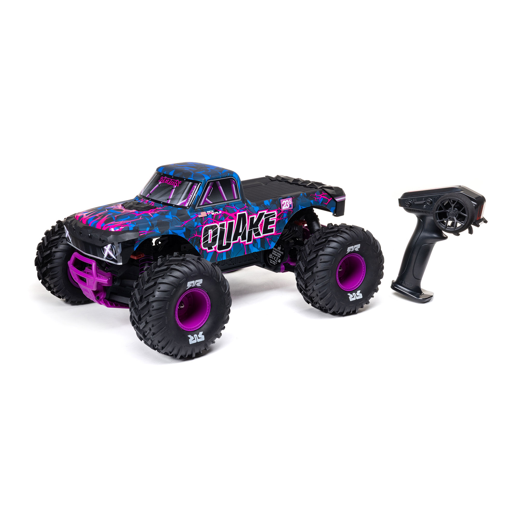 ARRMA 1/10 QUAKE 223S DSC 2WD RTR Brushless Monster Truck Multiple Colors-PRO362200