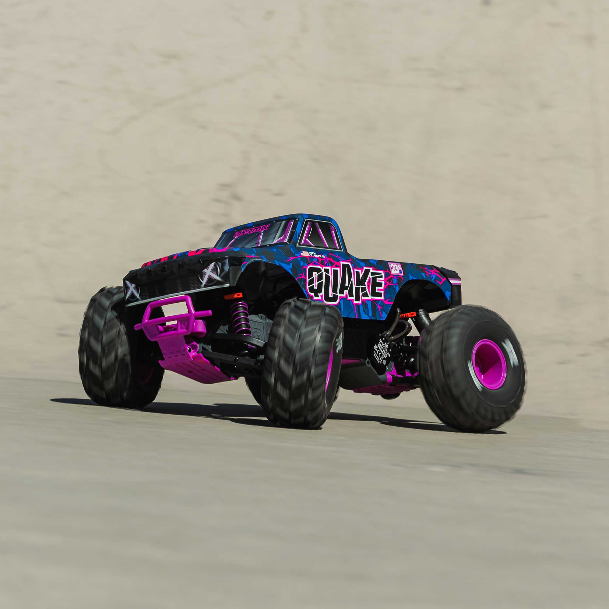ARRMA 1/10 QUAKE 223S DSC 2WD RTR Brushless Monster Truck Multiple Colors-PRO362200