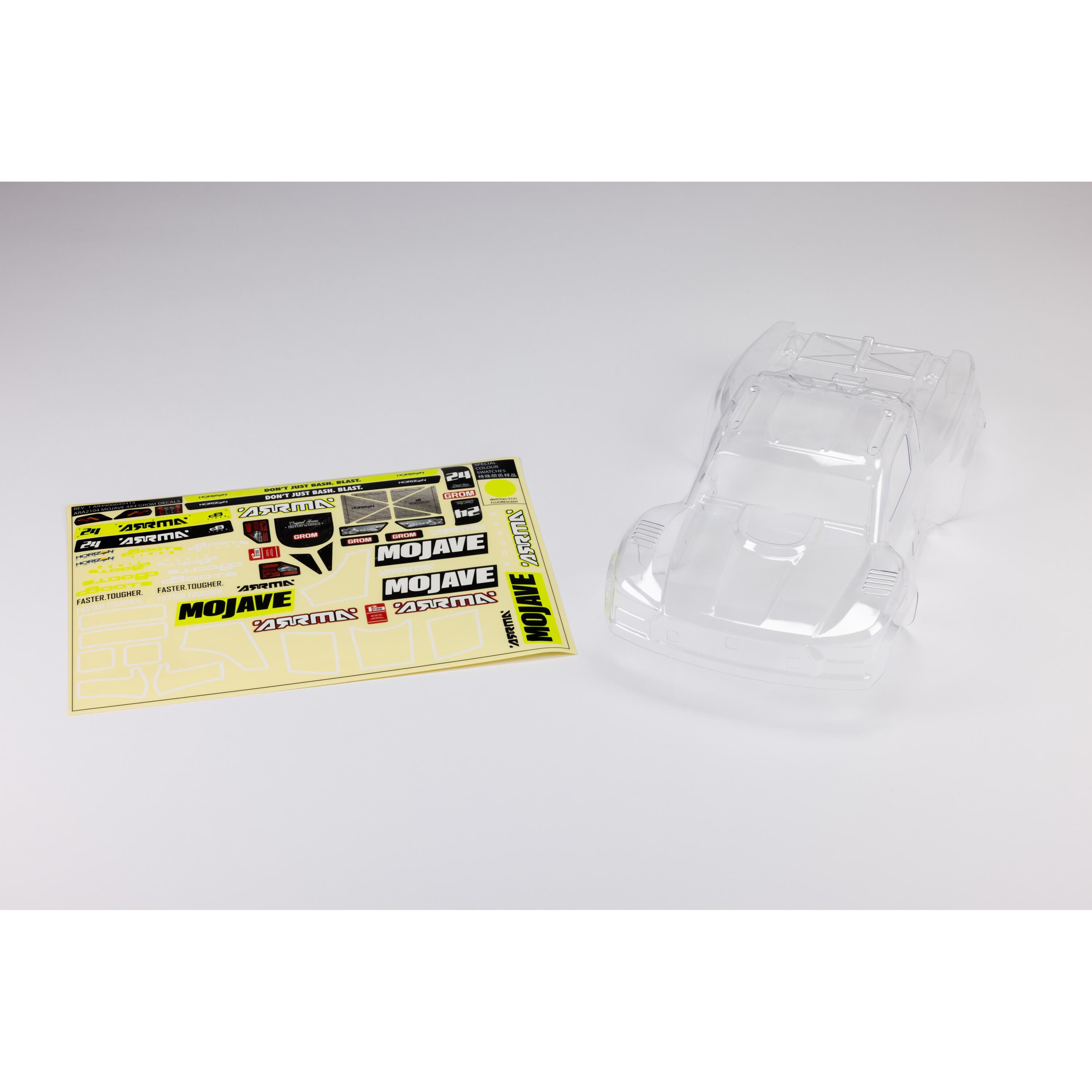 ARRMA MOJAVE GROM Body, Clear-ARA412010