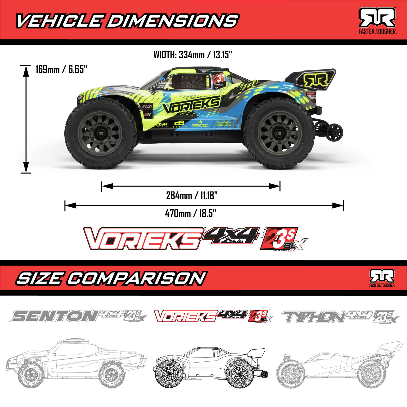 ARRMA 1/10 ARRMA VORTEKS 223S-ARA4305V4T2