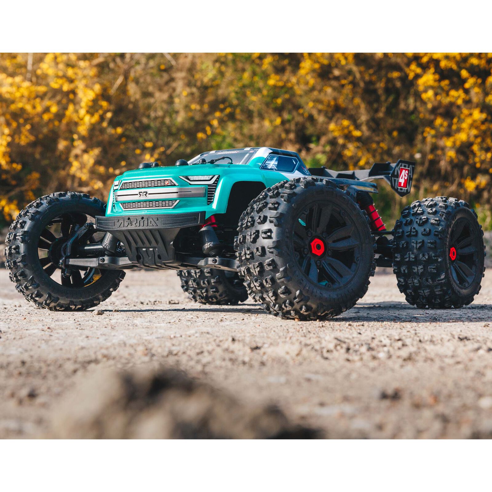 Arrma 1/18 In Stock 1/10 KRATON 4S 4X4 RTR Brushless Speed Truck, Red（Ships within 5-7 days）