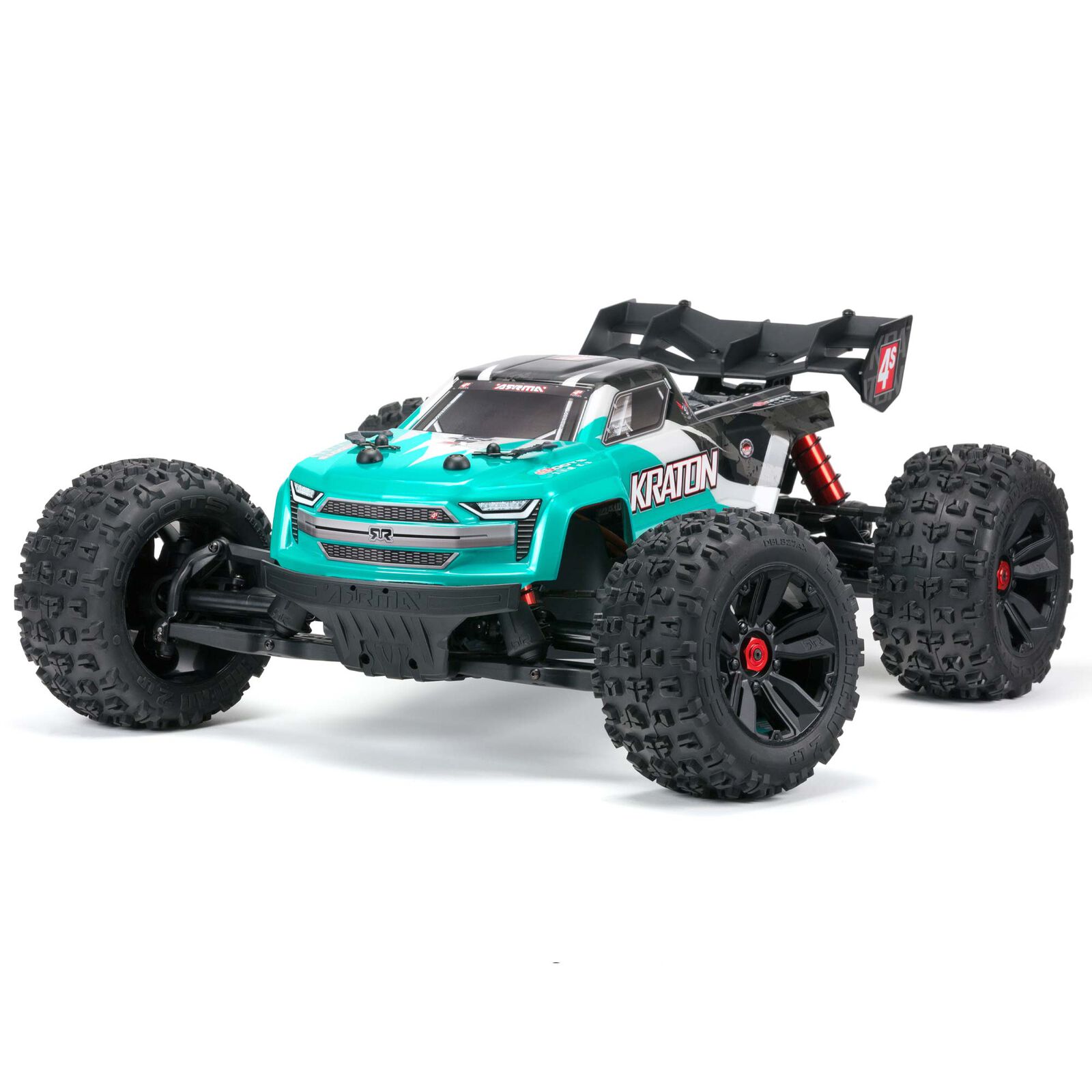 Arrma 1/18 In Stock 1/10 KRATON 4S 4X4 RTR Brushless Speed Truck, Red（Ships within 5-7 days）