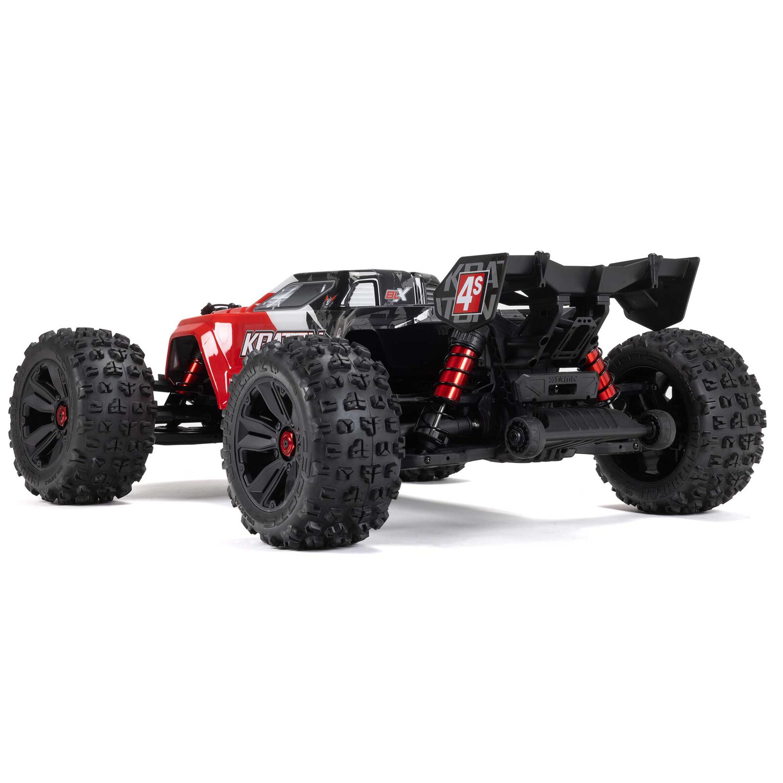 Arrma 1/18 In Stock 1/10 KRATON 4S 4X4 RTR Brushless Speed Truck, Red（Ships within 5-7 days）