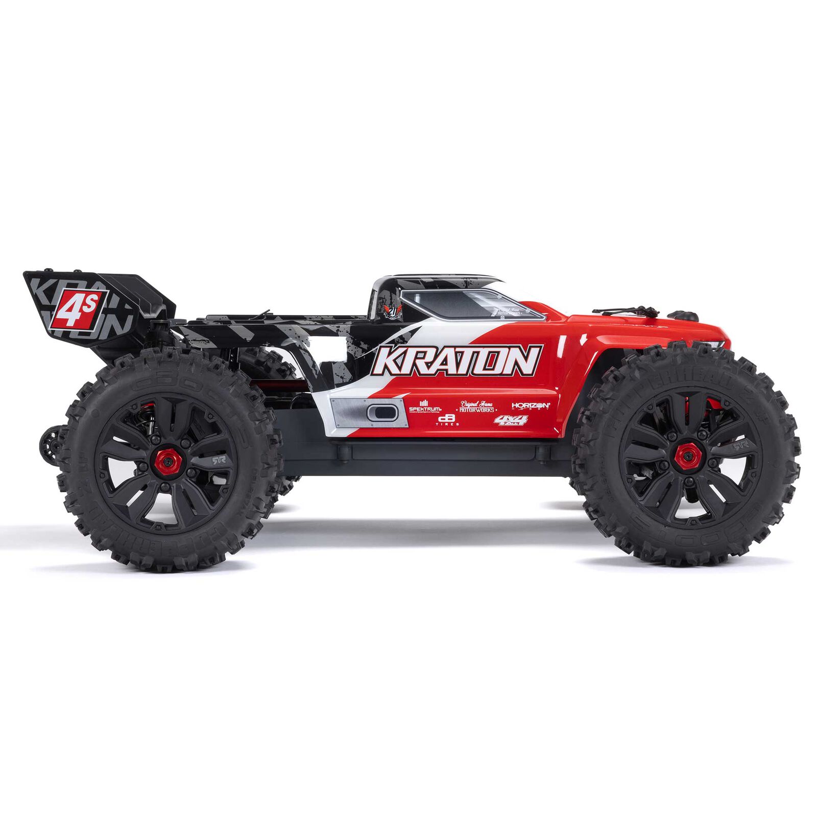 Arrma 1/18 In Stock 1/10 KRATON 4S 4X4 RTR Brushless Speed Truck, Red（Ships within 5-7 days）