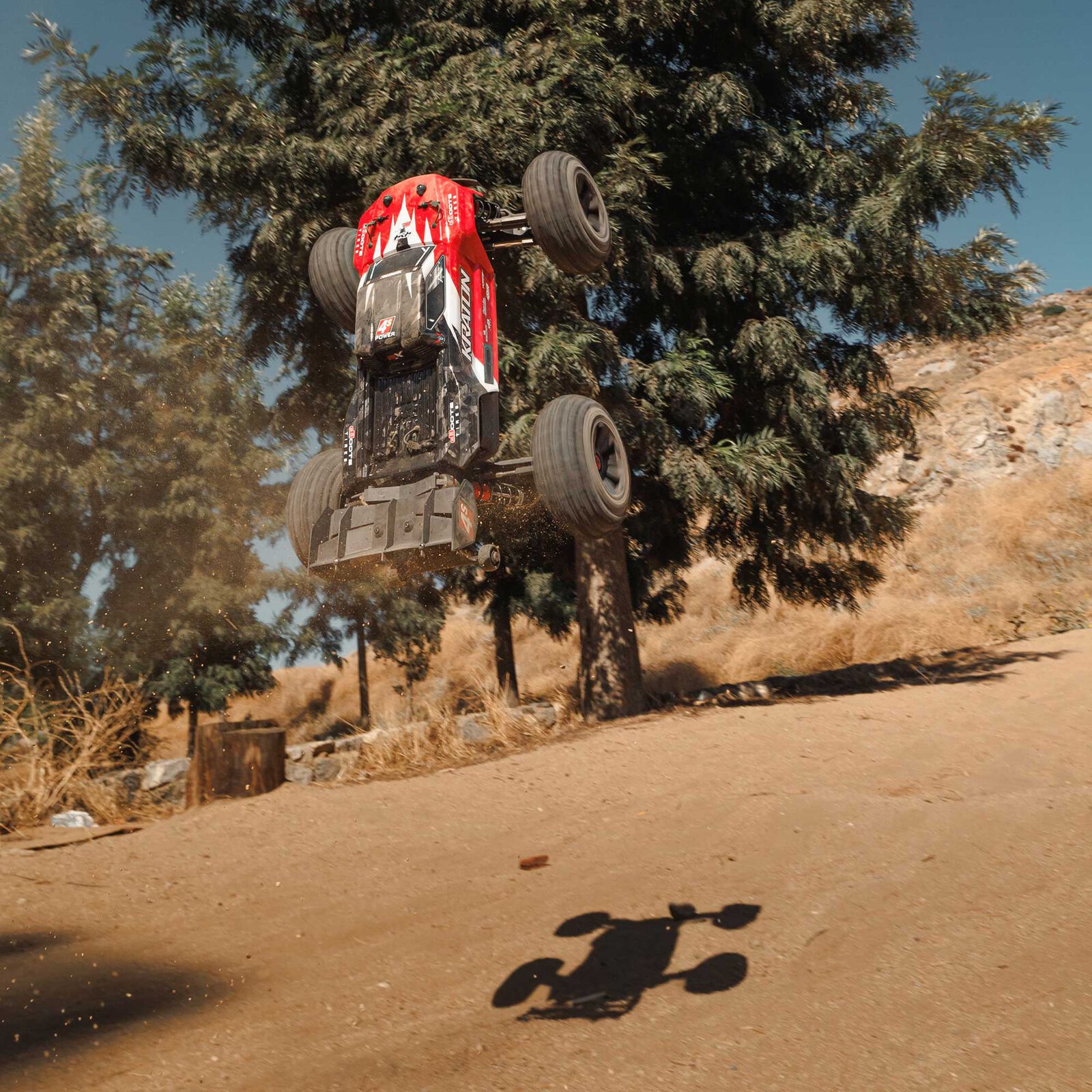 Arrma 1/18 In Stock 1/10 KRATON 4S 4X4 RTR Brushless Speed Truck, Red（Ships within 5-7 days）