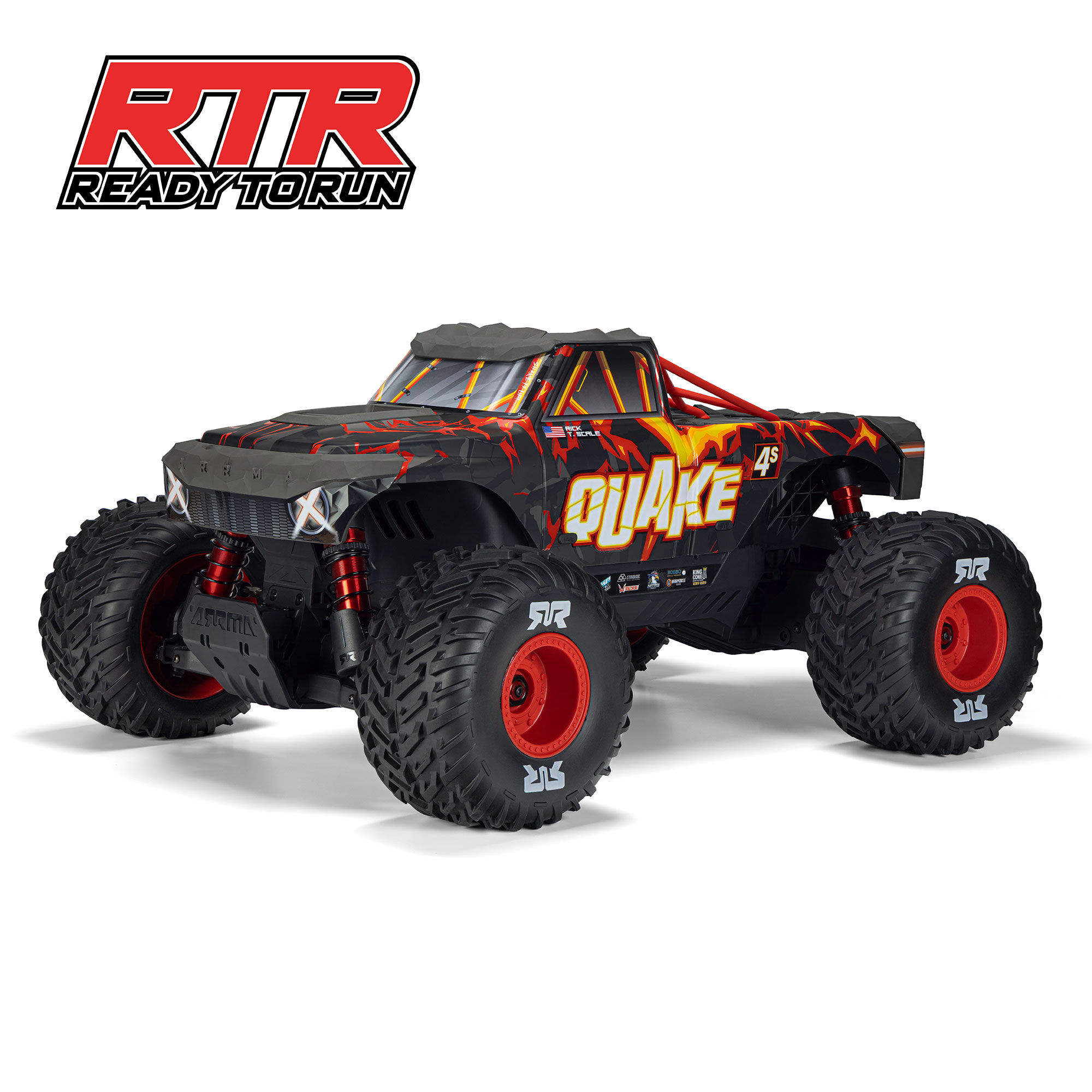 ARRMA 1:8 QUAKE 4S DSC 4X4 RTR Brushless Monster Truck-ARA4437T1