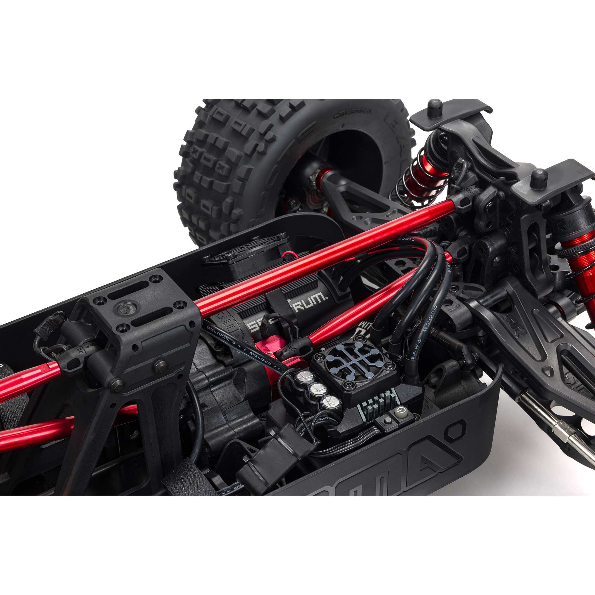 ARRMA 1:5 OUTCAST 8S EXB AVC 4X4 RTR Brushless Stunt Truck, Black-ARA5810V2T1