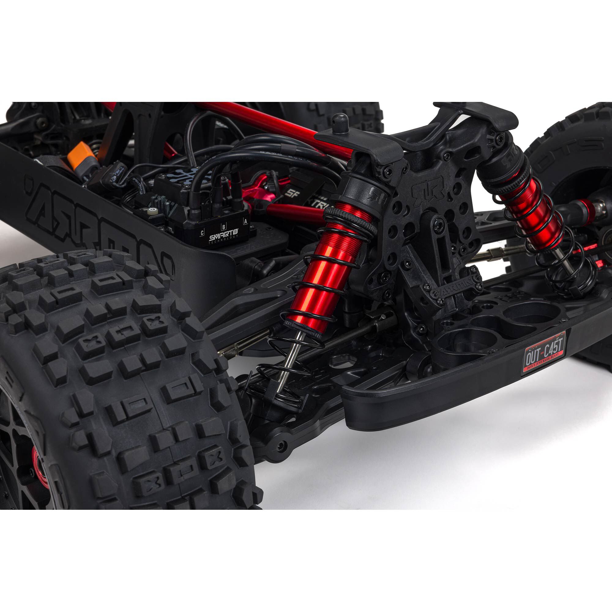 ARRMA 1:5 OUTCAST 8S EXB AVC 4X4 RTR Brushless Stunt Truck, Black-ARA5810V2T1