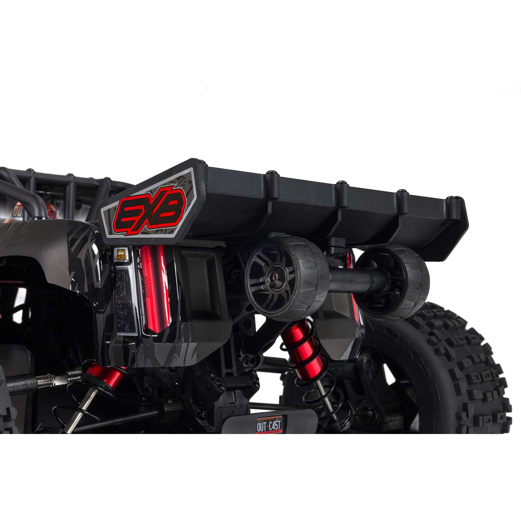 ARRMA 1:5 OUTCAST 8S EXB AVC 4X4 RTR Brushless Stunt Truck, Black-ARA5810V2T1
