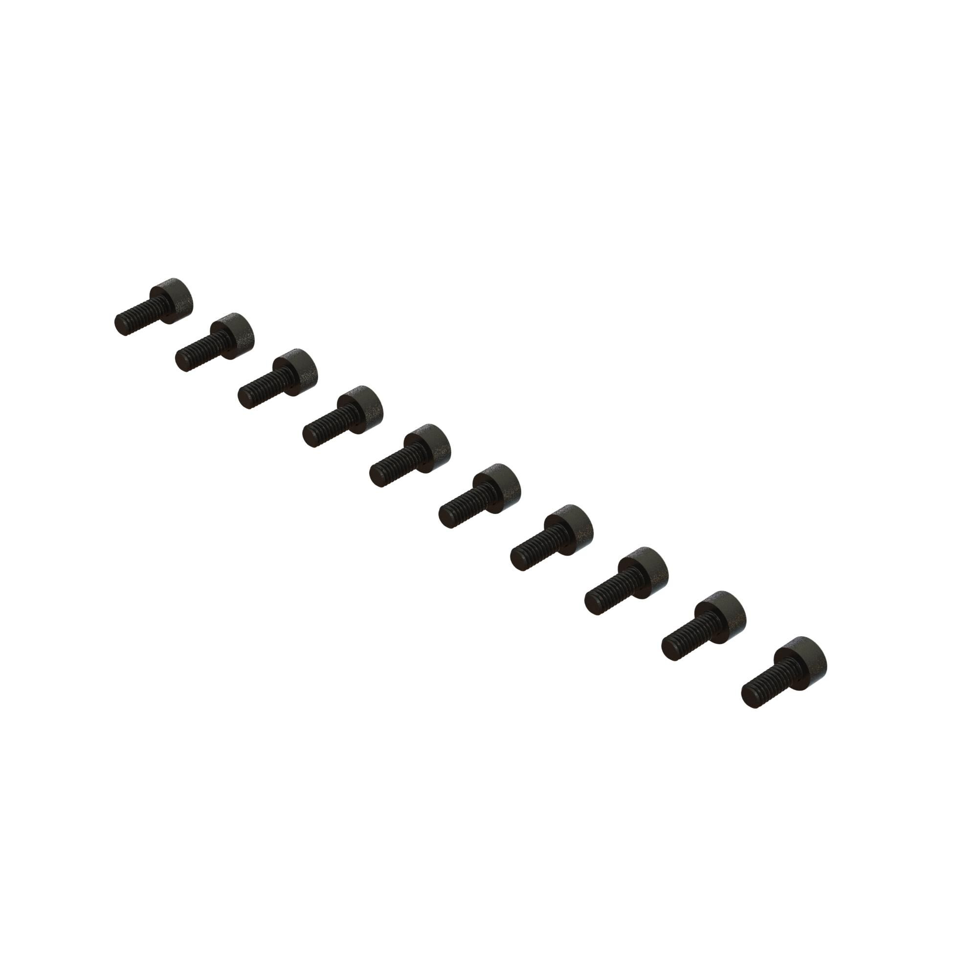 ARRMA Cap Head Hex Machine Screw, M2.5x6mm (10)-ARA702008