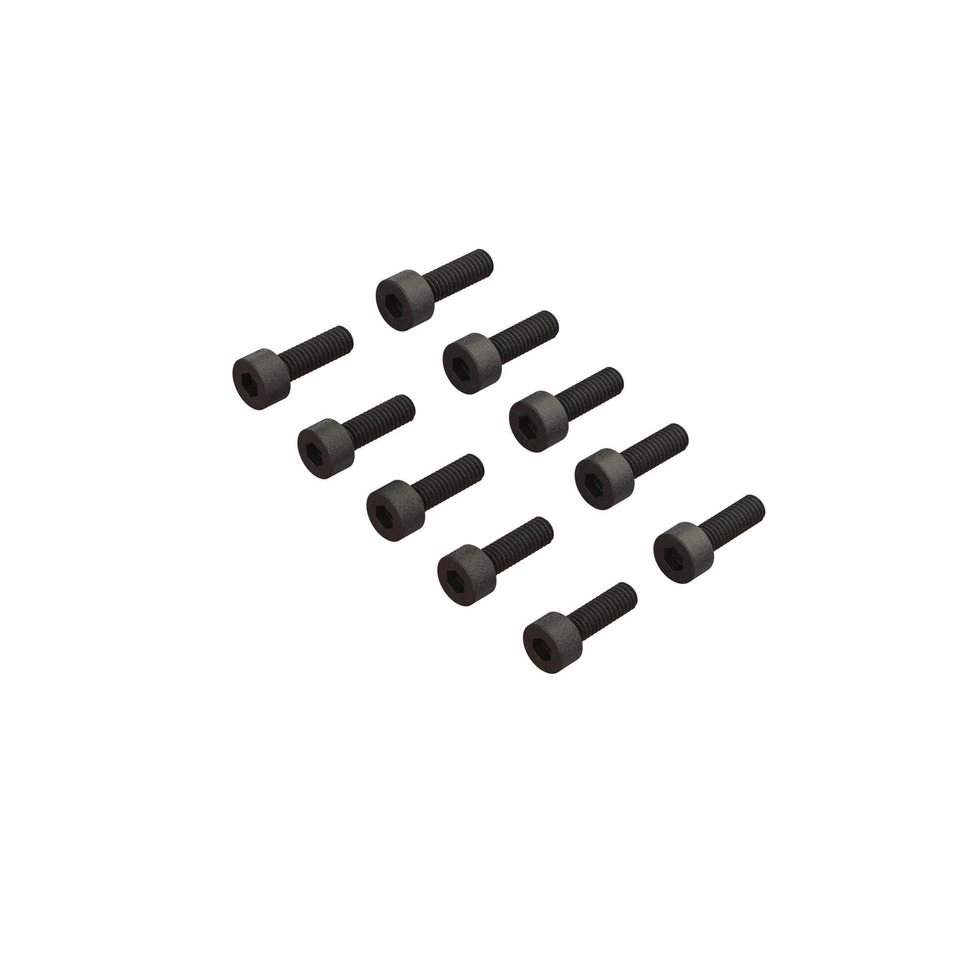 ARRMA Cap Head Screw M2.5x8mm (10)-ARA702010