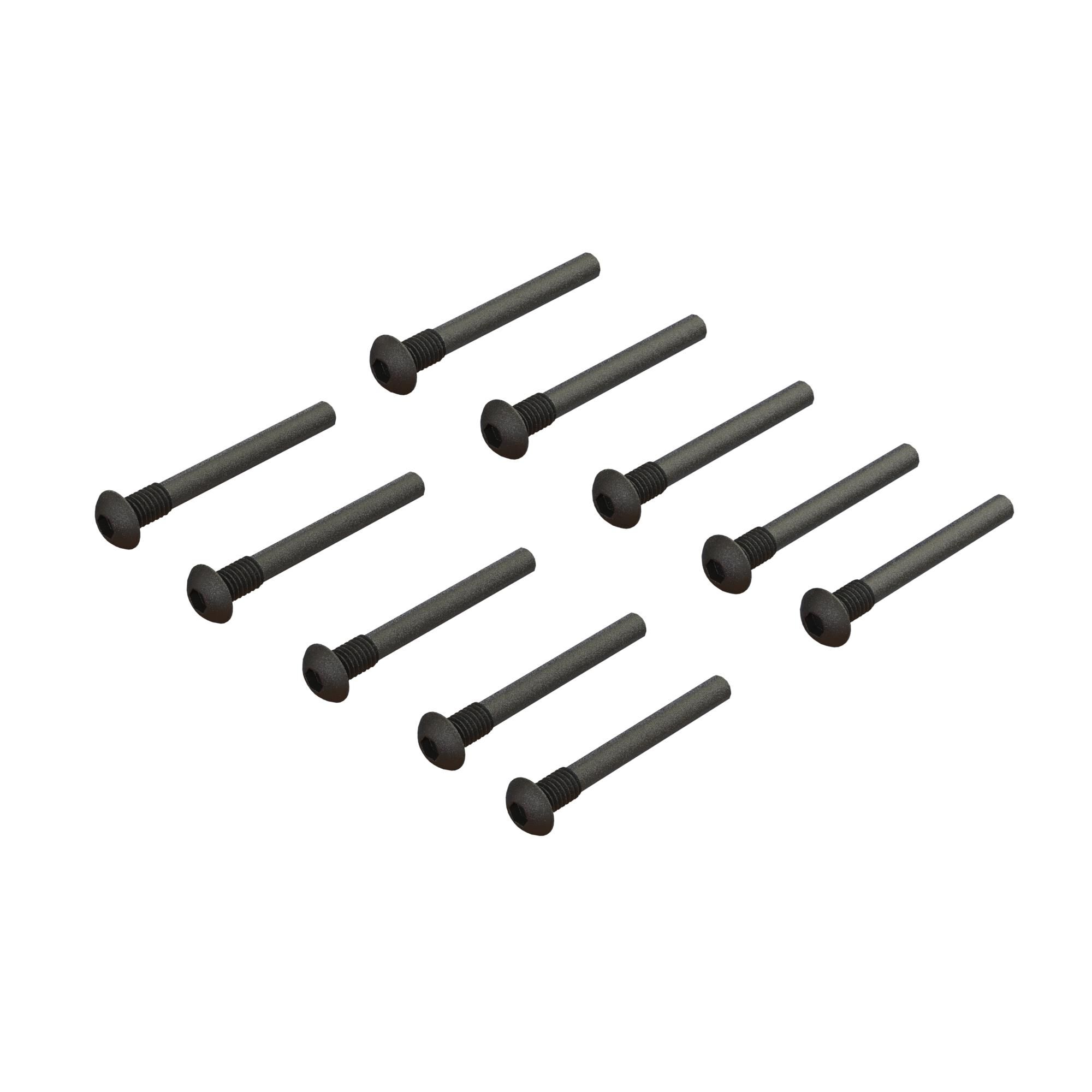 ARRMA Button Head Screw Pin M3x24mm (10)-ARA702013
