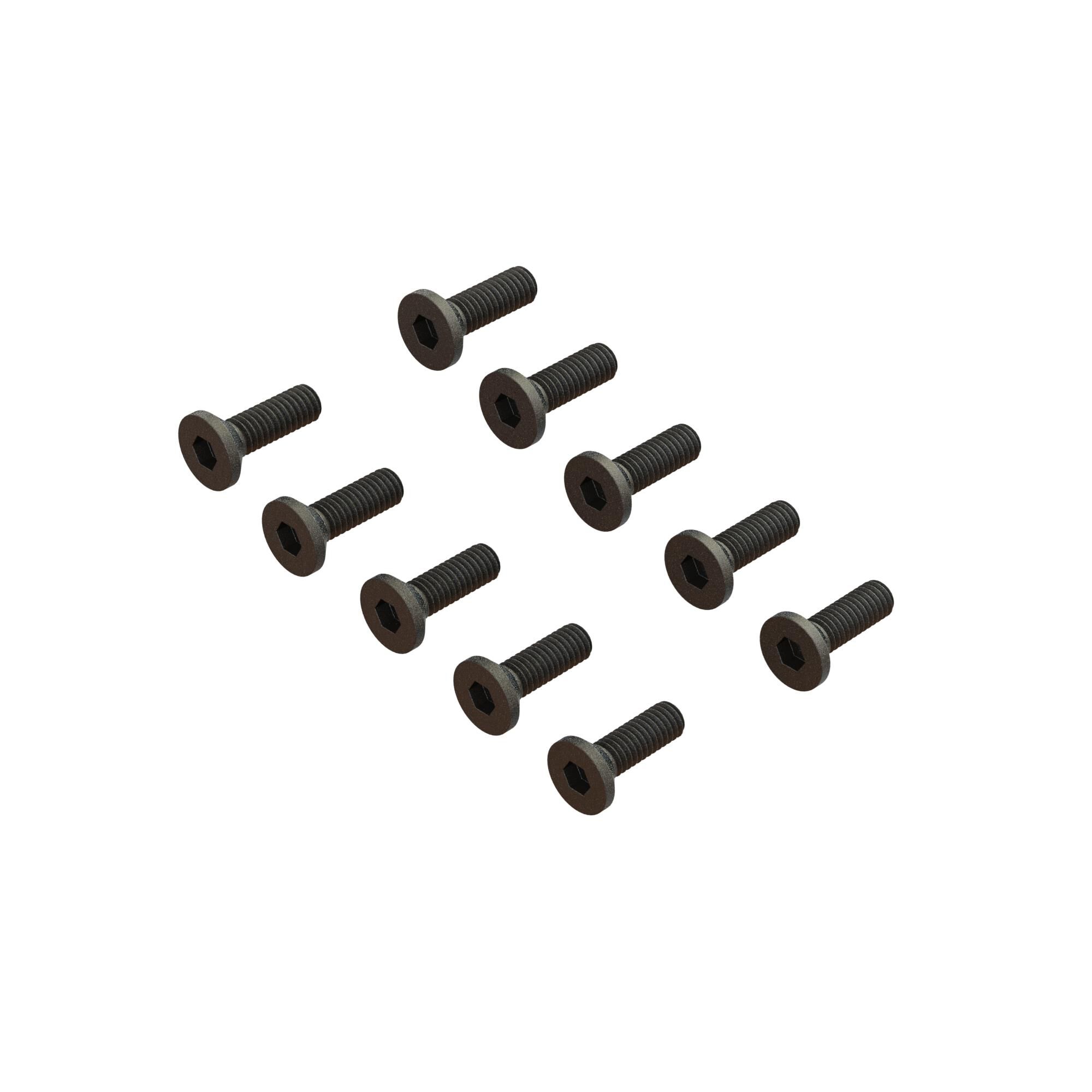 ARRMA Flat Head Screw M2.5x8mm (10)-ARA702016
