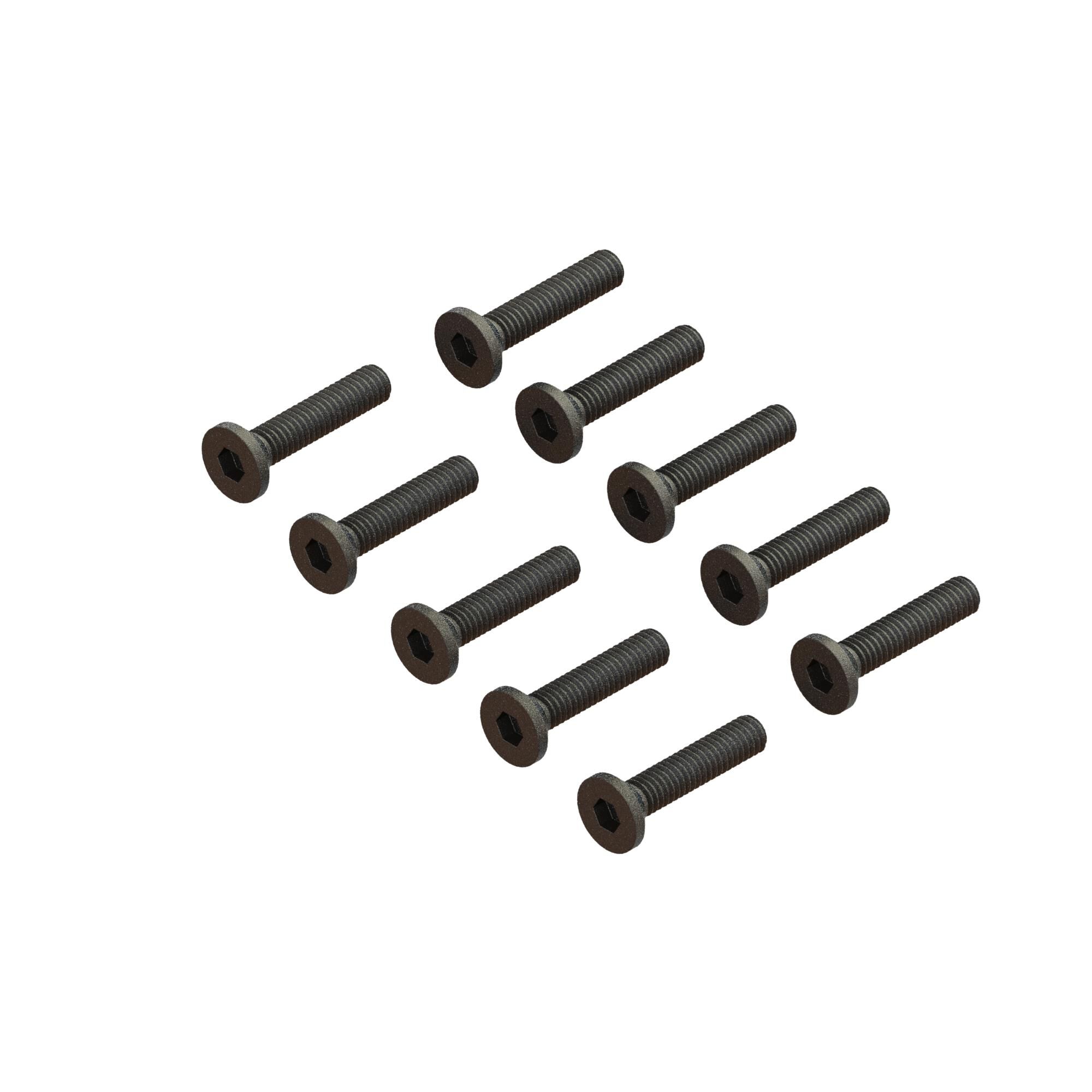 ARRMA Flat Head Screw M2.5x12mm (10)-ARA702017