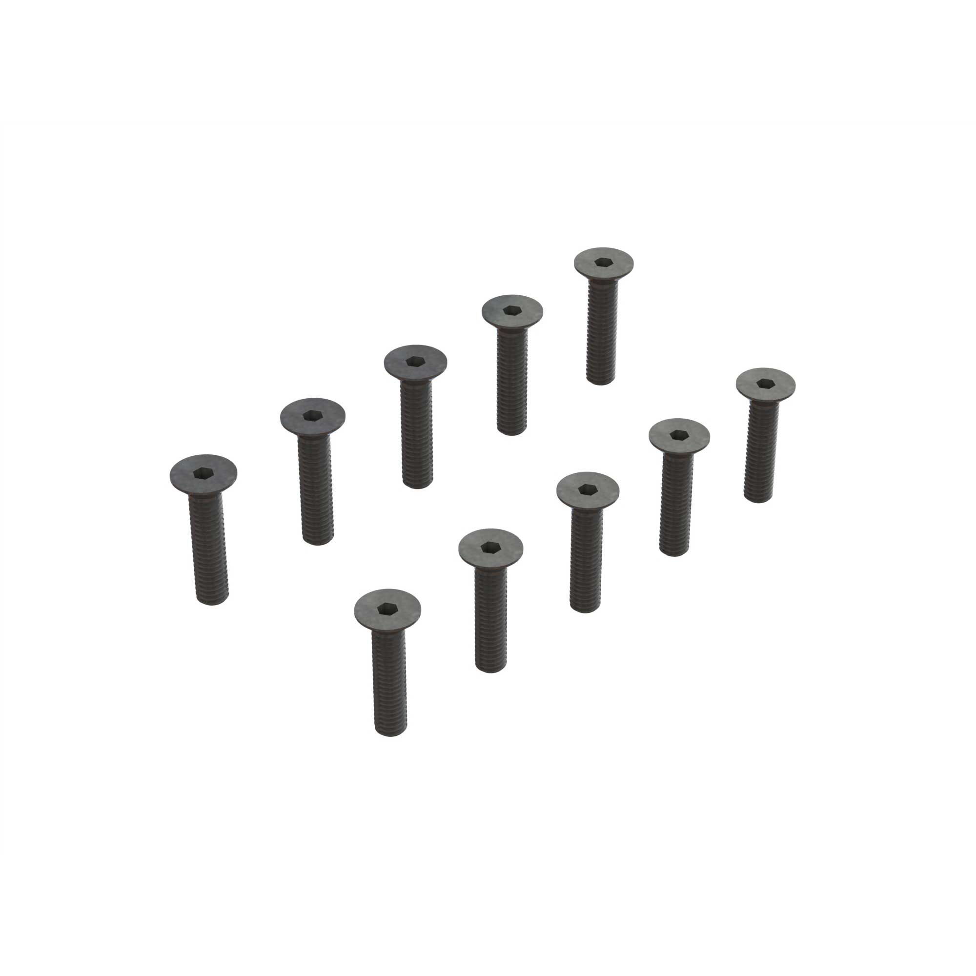 ARRMA Flat Head Hex Machine Screw, M3.5x16mm (10)-ARA703016
