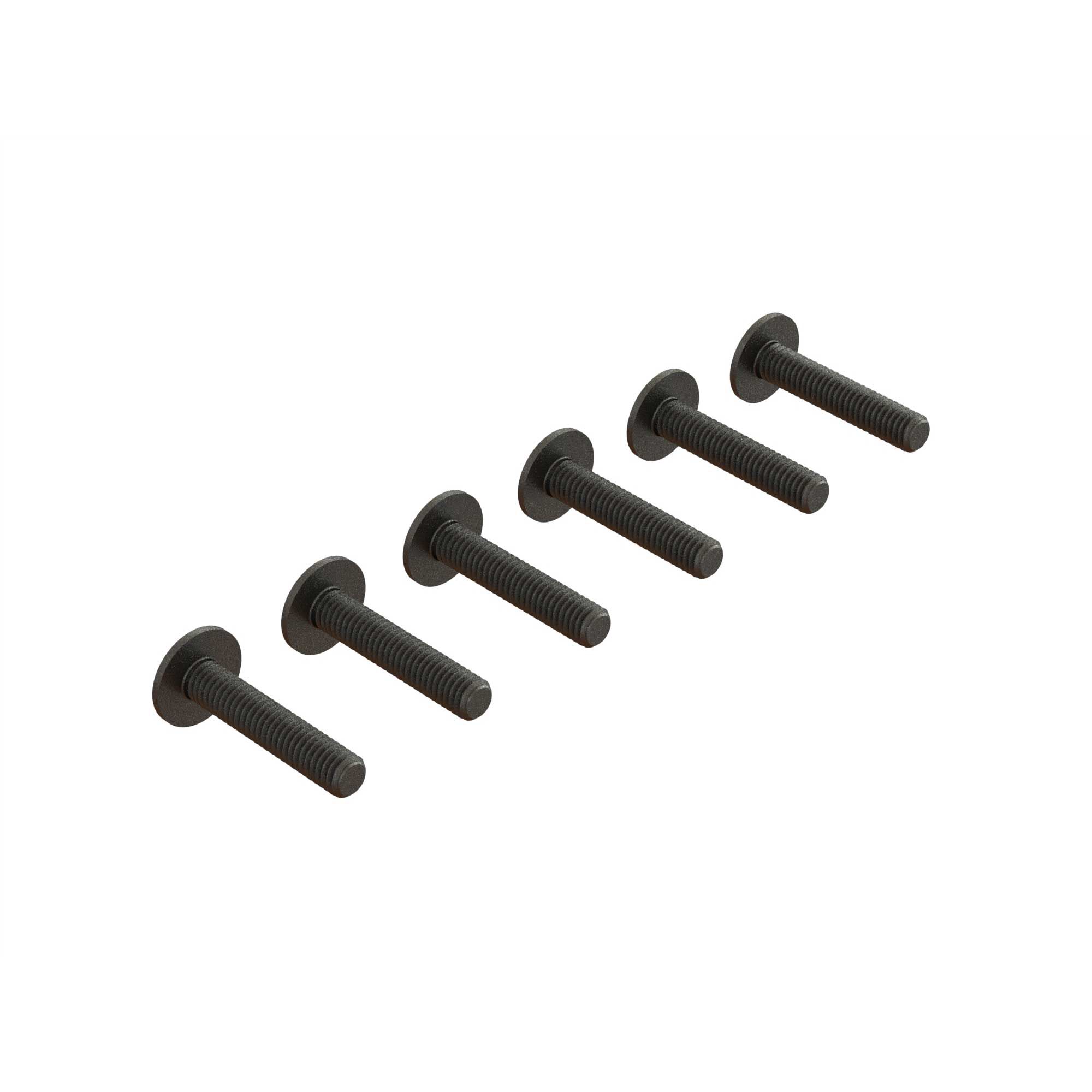 ARRMA Flanged Button Head Screw, M4x20mm (6)-ARA727420