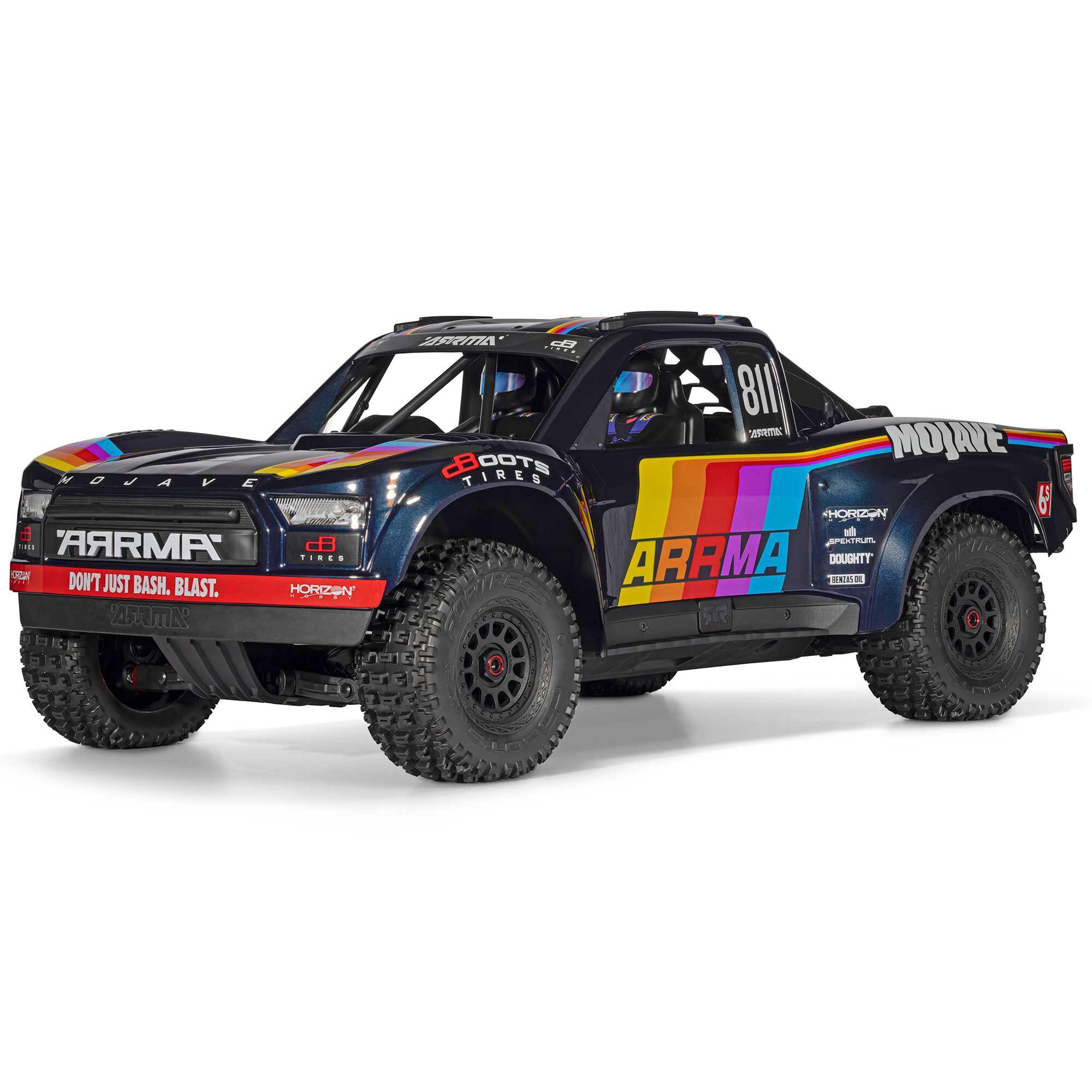 ARRMA 1/7 MOJAVE 6S 4X4 RTR Brushless Desert Truck, Blue