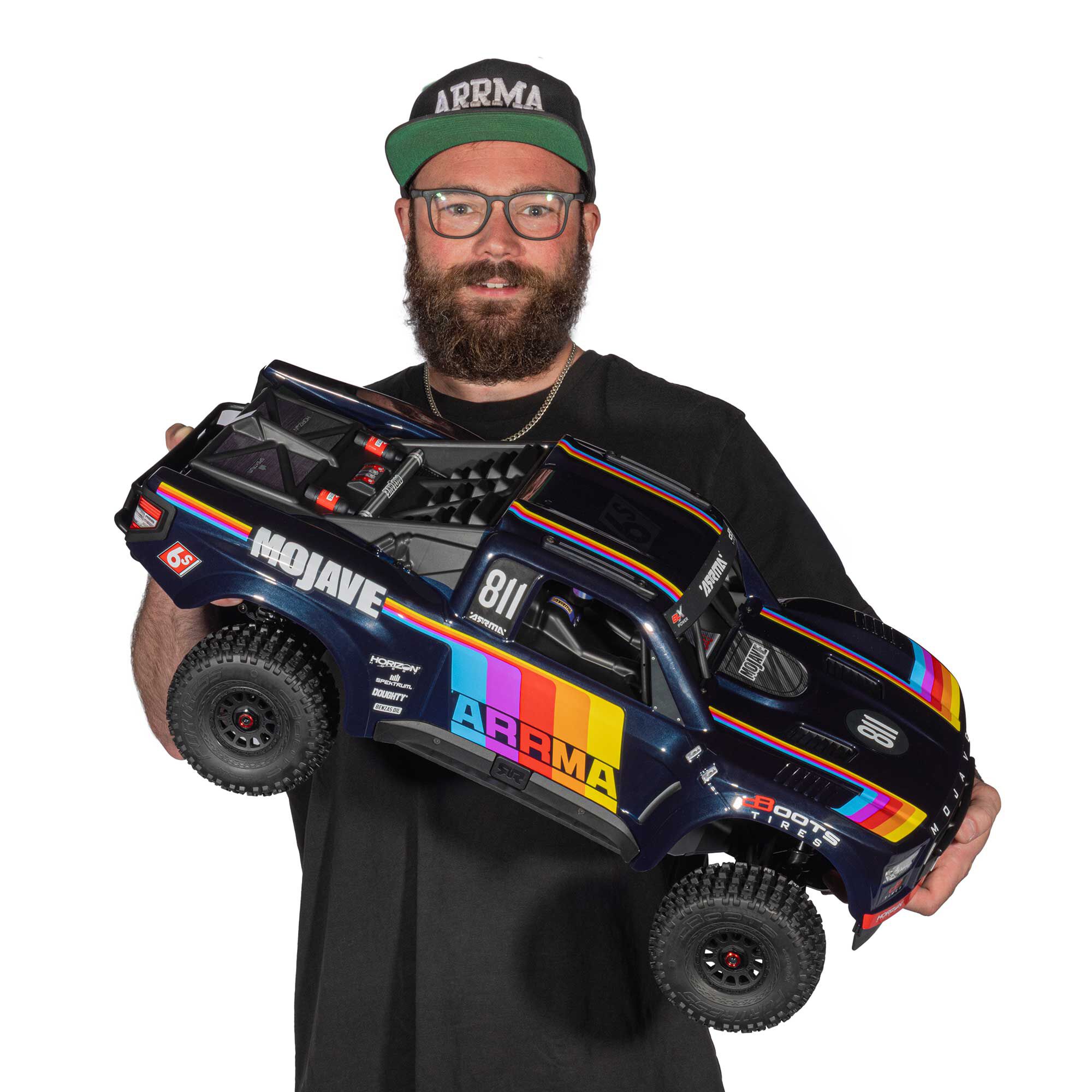 ARRMA 1/7 MOJAVE 6S 4X4 RTR Brushless Desert Truck, Blue