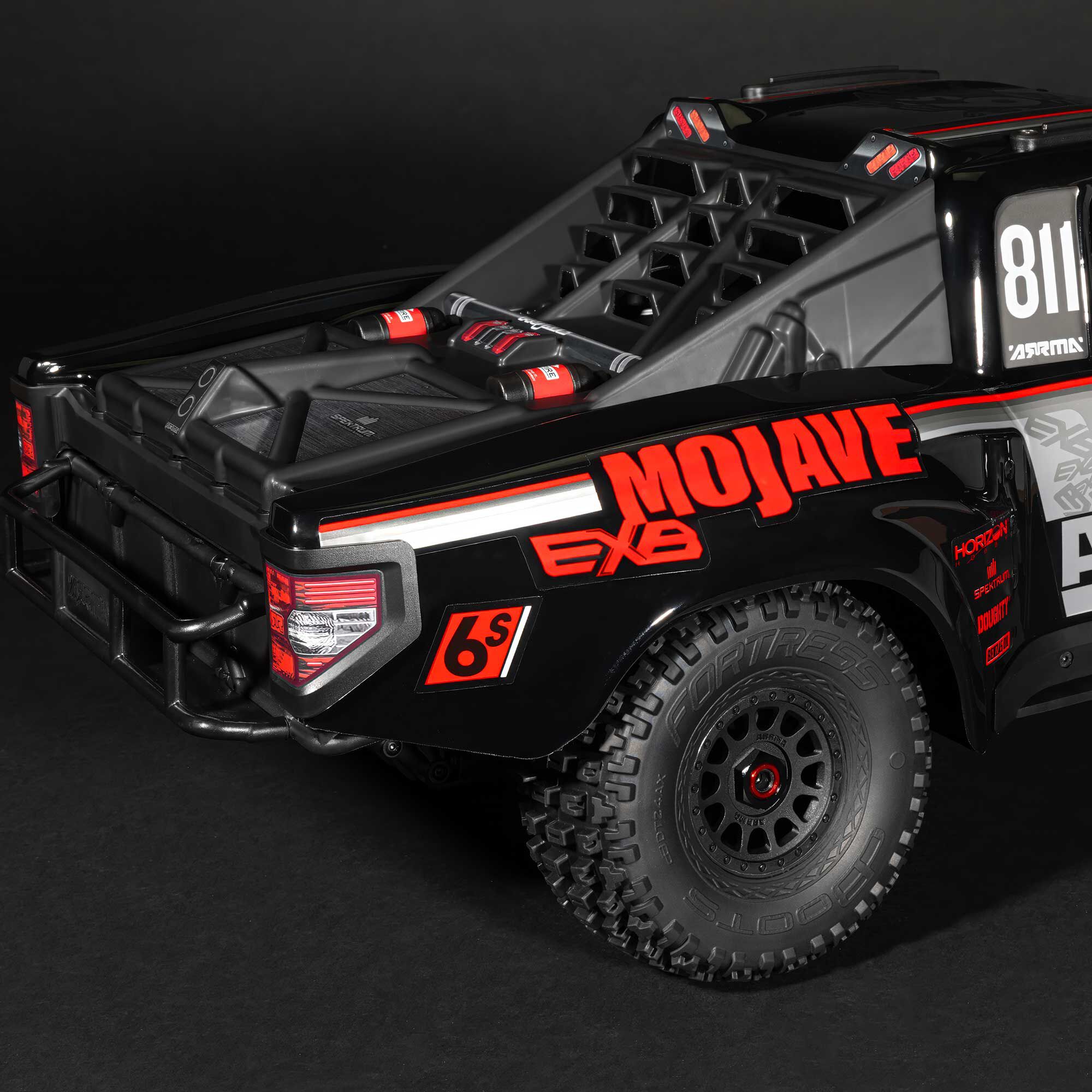 ARRMA 1:7 MOJAVE 6S EXB 4X4 RTR Brushless Desert Truck, Black-ARA7704V3T1