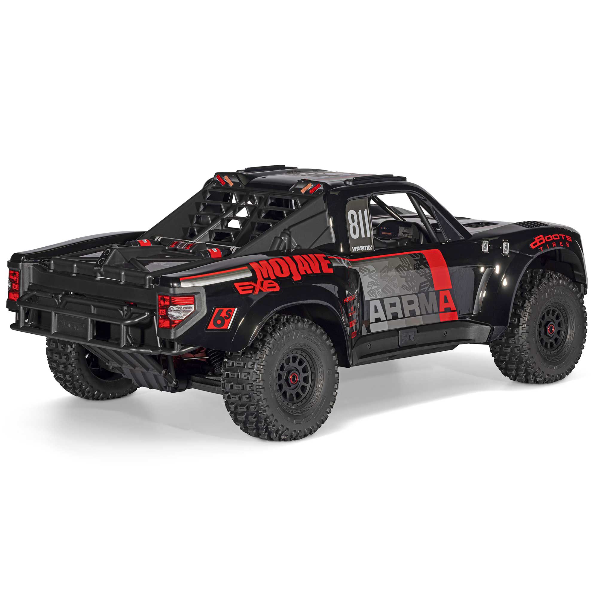 ARRMA 1:7 MOJAVE 6S EXB 4X4 RTR Brushless Desert Truck, Black-ARA7704V3T1