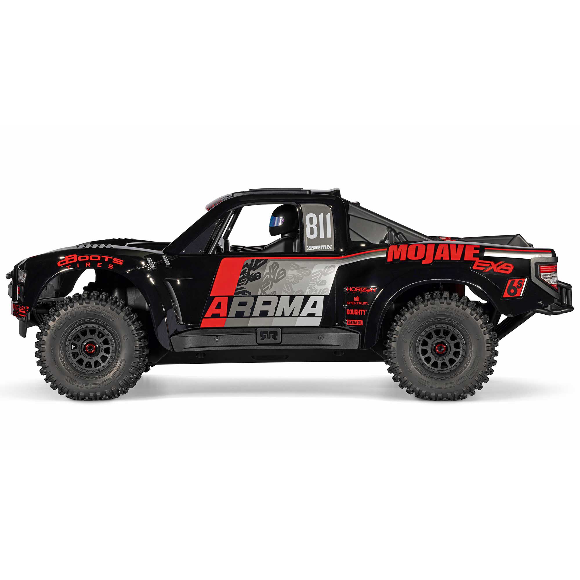 ARRMA 1:7 MOJAVE 6S EXB 4X4 RTR Brushless Desert Truck, Black-ARA7704V3T1