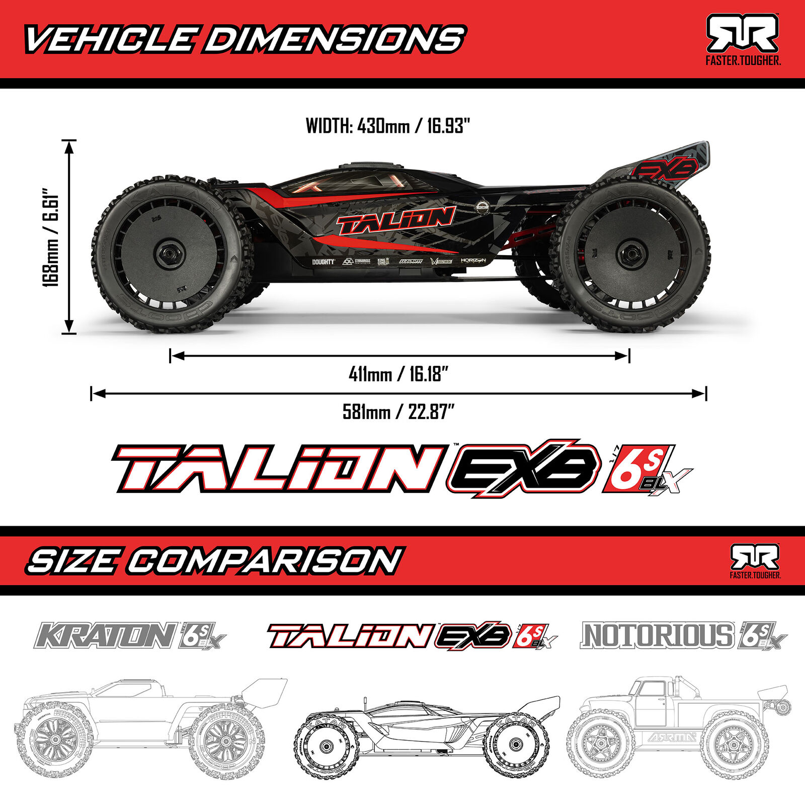 1/7 ARRMA TALION 6S-ARA7707V6T1