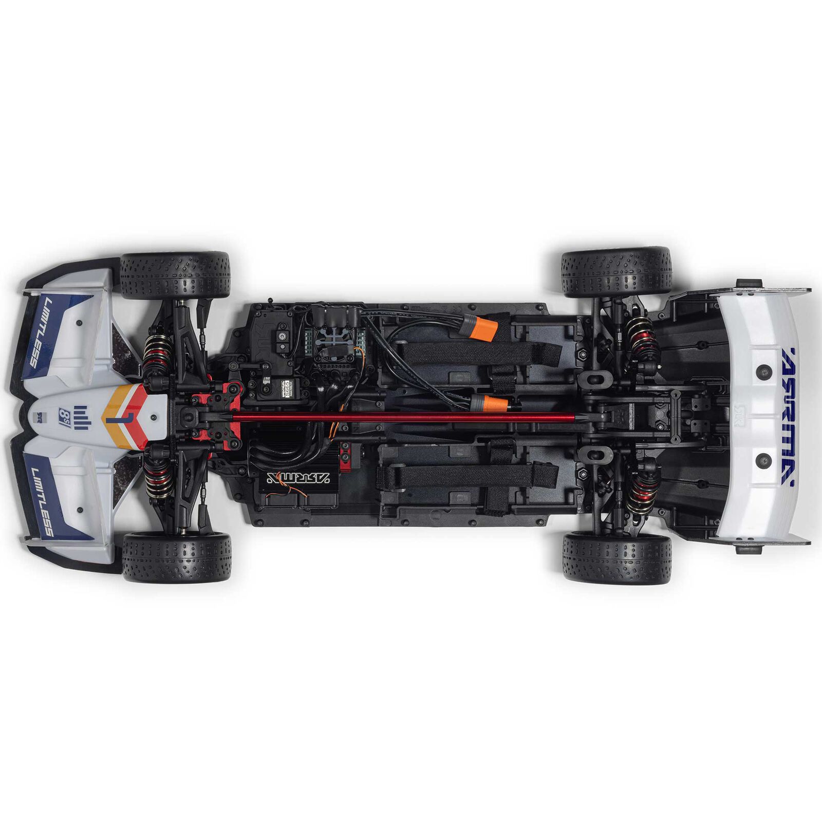 1/7 LIMITLESS 8S AVC 4X4 RTR Brushless Street Speed, Red/Black