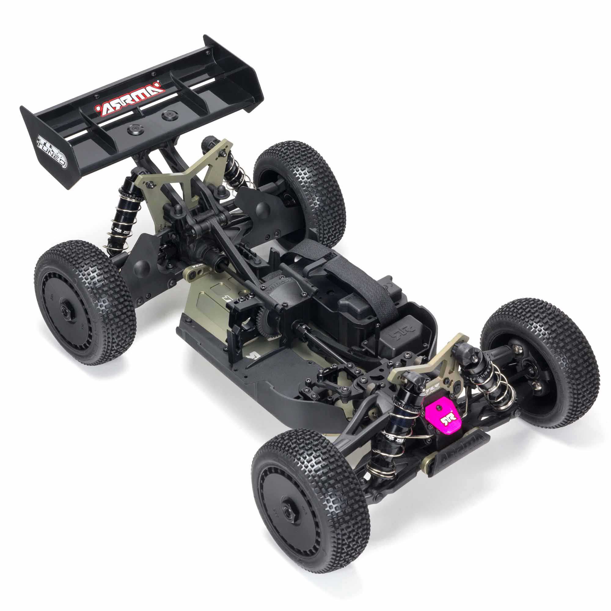 ARRMA 1:8 TYPHON 6S TLR Tuned 4X4 Roller Brushless Buggy, Pink/Purple-