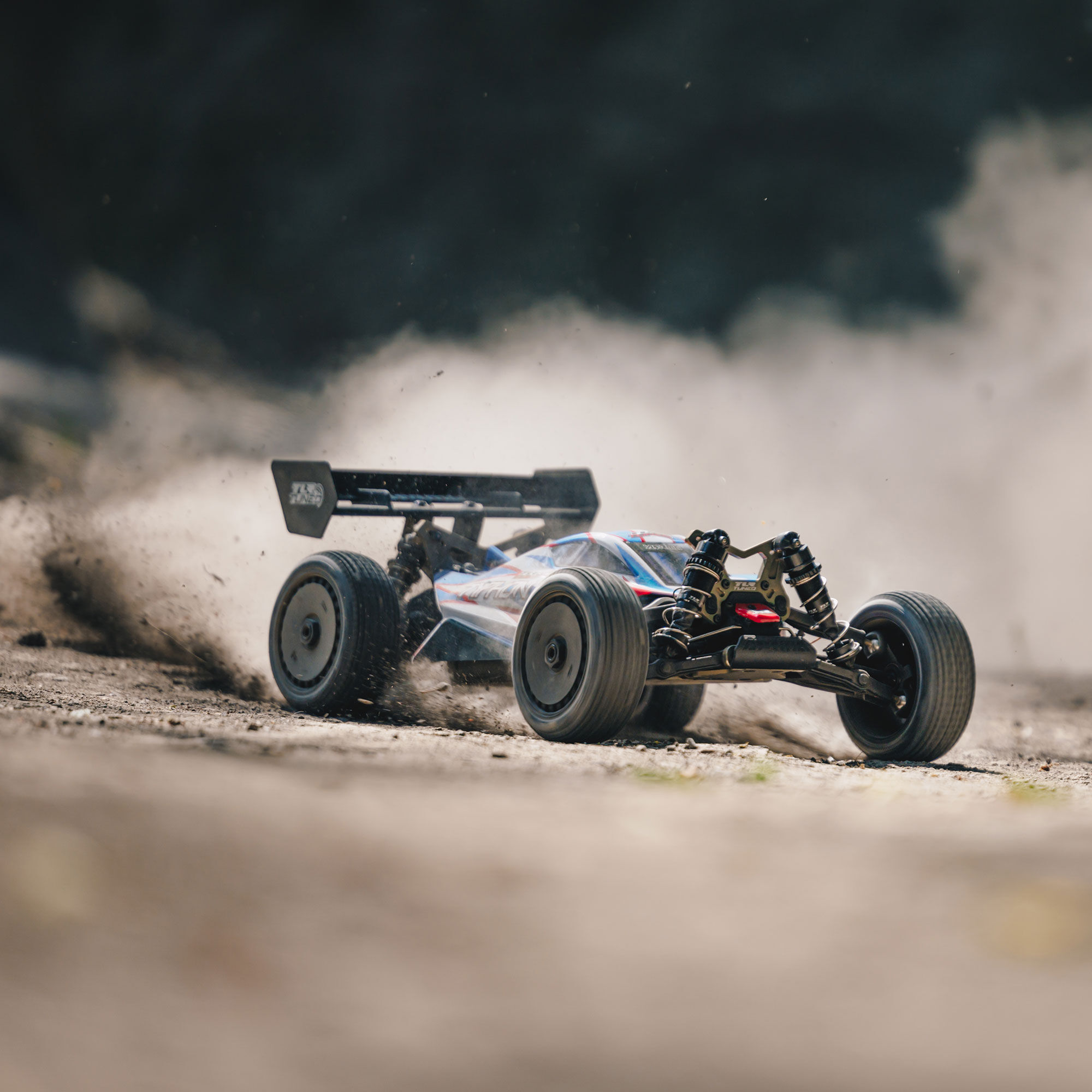ARRMA 1/8 TYPHON 6S TLR Tuned 4X4 RTR Brushless Buggy, Red/Blue-ARA8406