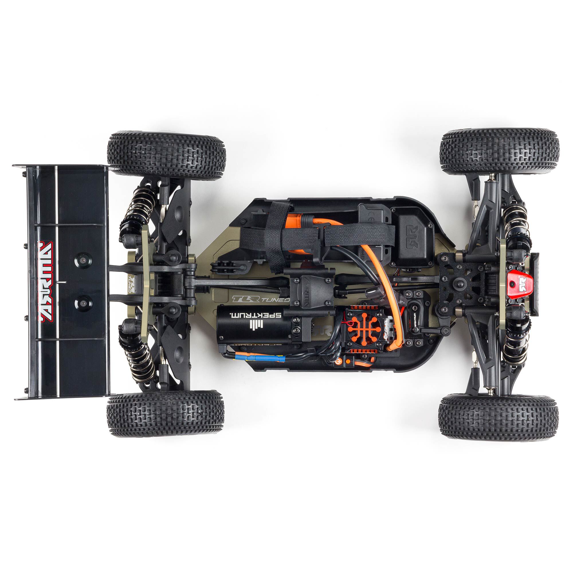 ARRMA 1/8 TYPHON 6S TLR Tuned 4X4 RTR Brushless Buggy, Red/Blue-ARA8406