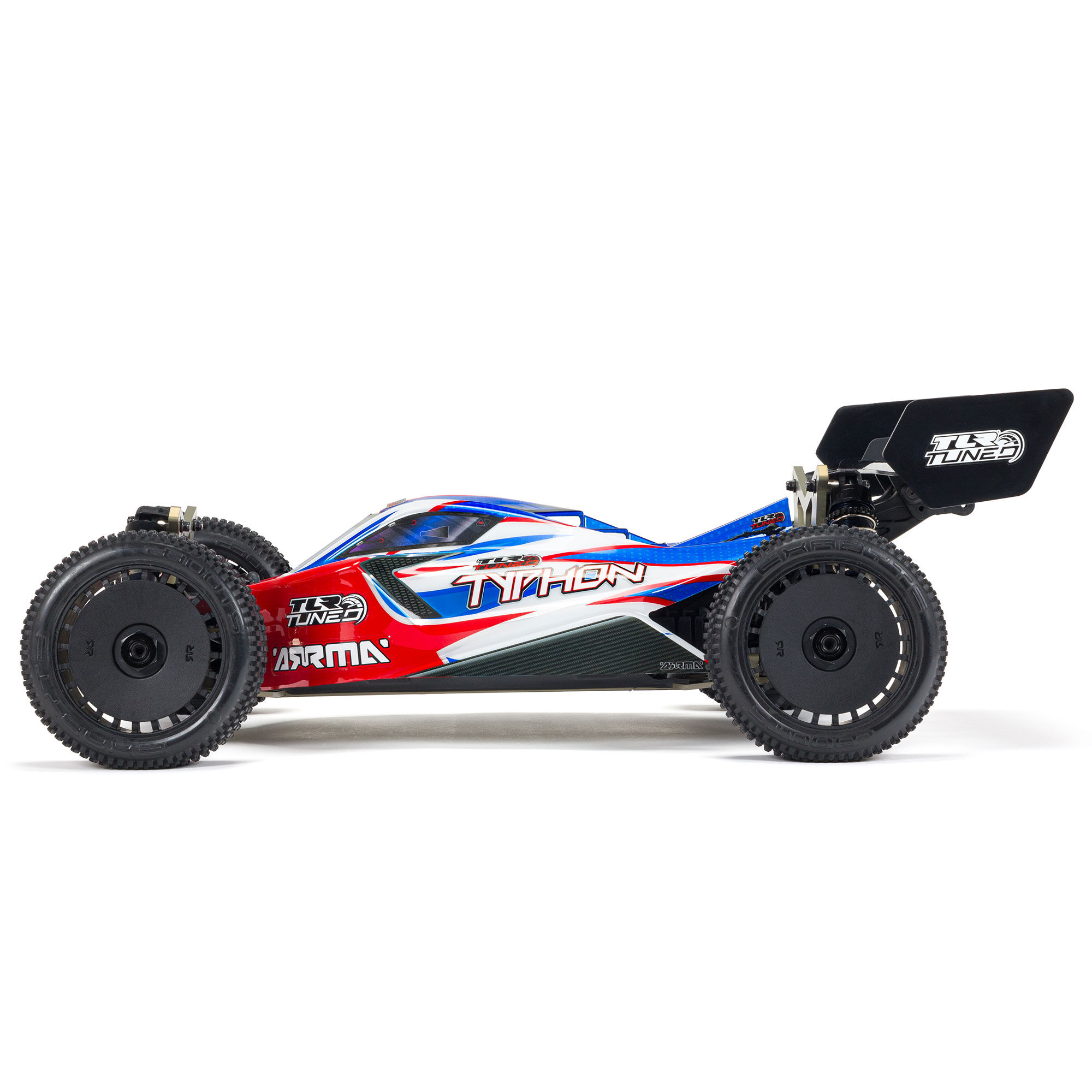 ARRMA 1/8 TYPHON 6S TLR Tuned 4X4 RTR Brushless Buggy, Red/Blue-ARA8406