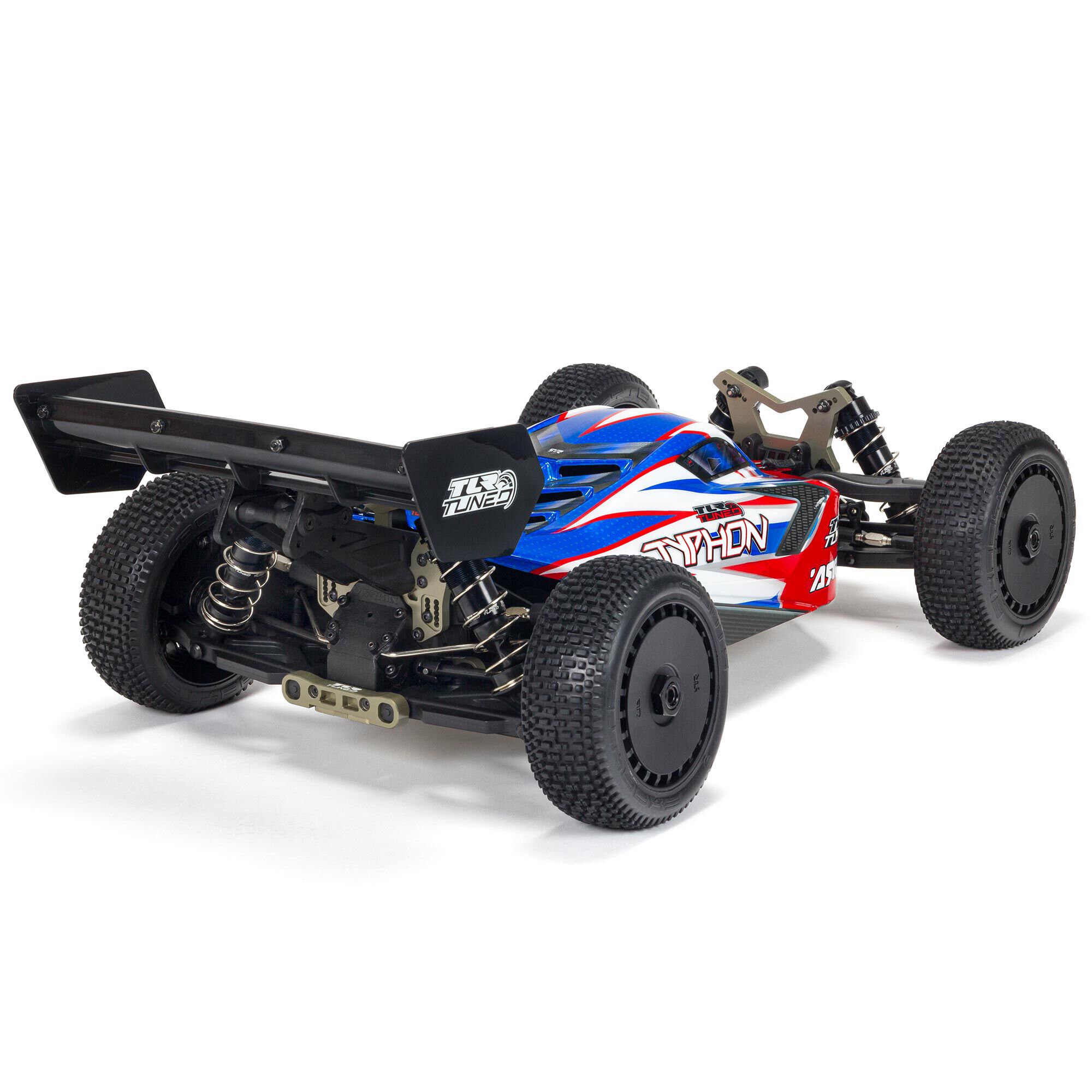 ARRMA 1/8 TYPHON 6S TLR Tuned 4X4 RTR Brushless Buggy, Red/Blue-ARA8406