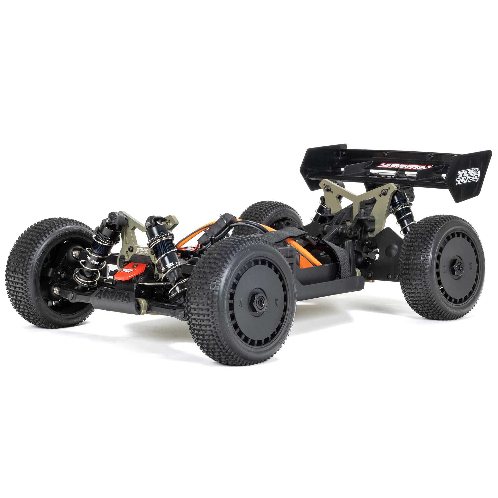 ARRMA 1/8 TYPHON 6S TLR Tuned 4X4 RTR Brushless Buggy, Red/Blue-ARA8406