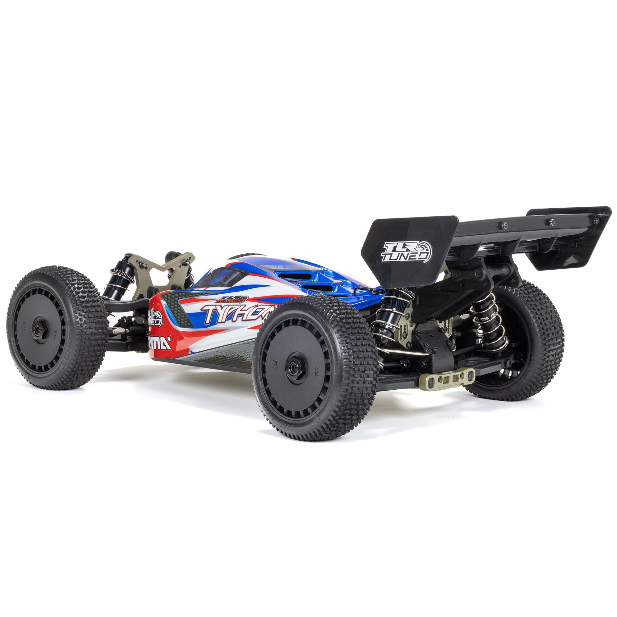 ARRMA 1/8 TYPHON 6S TLR Tuned 4X4 RTR Brushless Buggy, Red/Blue-ARA8406