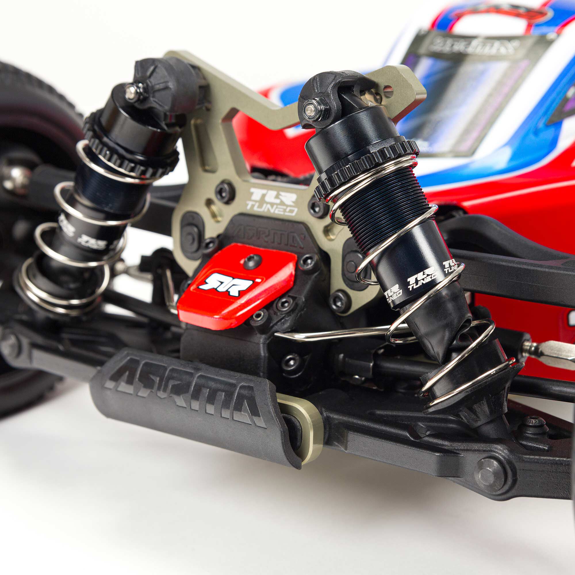 ARRMA 1/8 TYPHON 6S TLR Tuned 4X4 RTR Brushless Buggy, Red/Blue-ARA8406