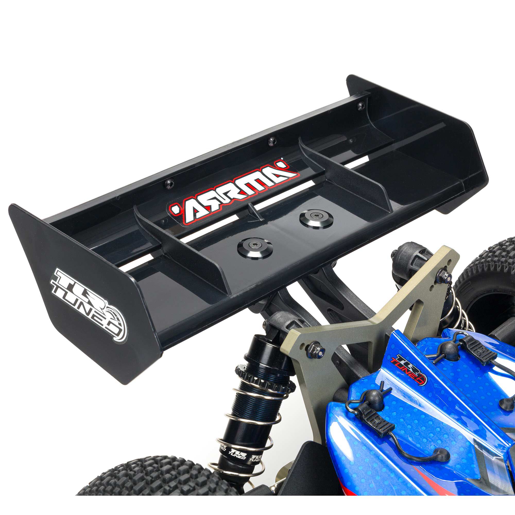 ARRMA 1/8 TYPHON 6S TLR Tuned 4X4 RTR Brushless Buggy, Red/Blue-ARA8406