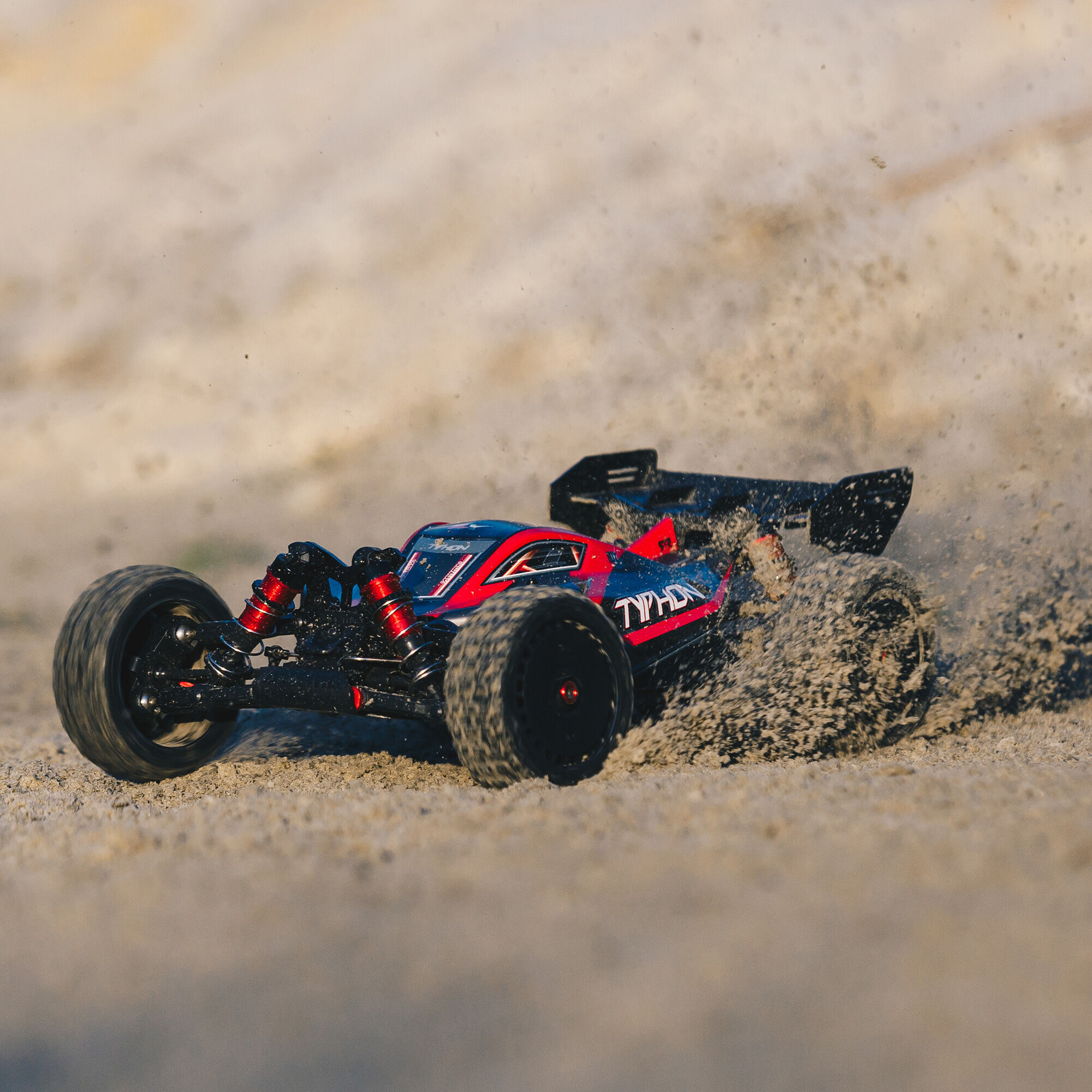 ARRMA 1/8 TYPHON 6S 4X4 RTR Brushless Buggy, Black-ARA8606V5