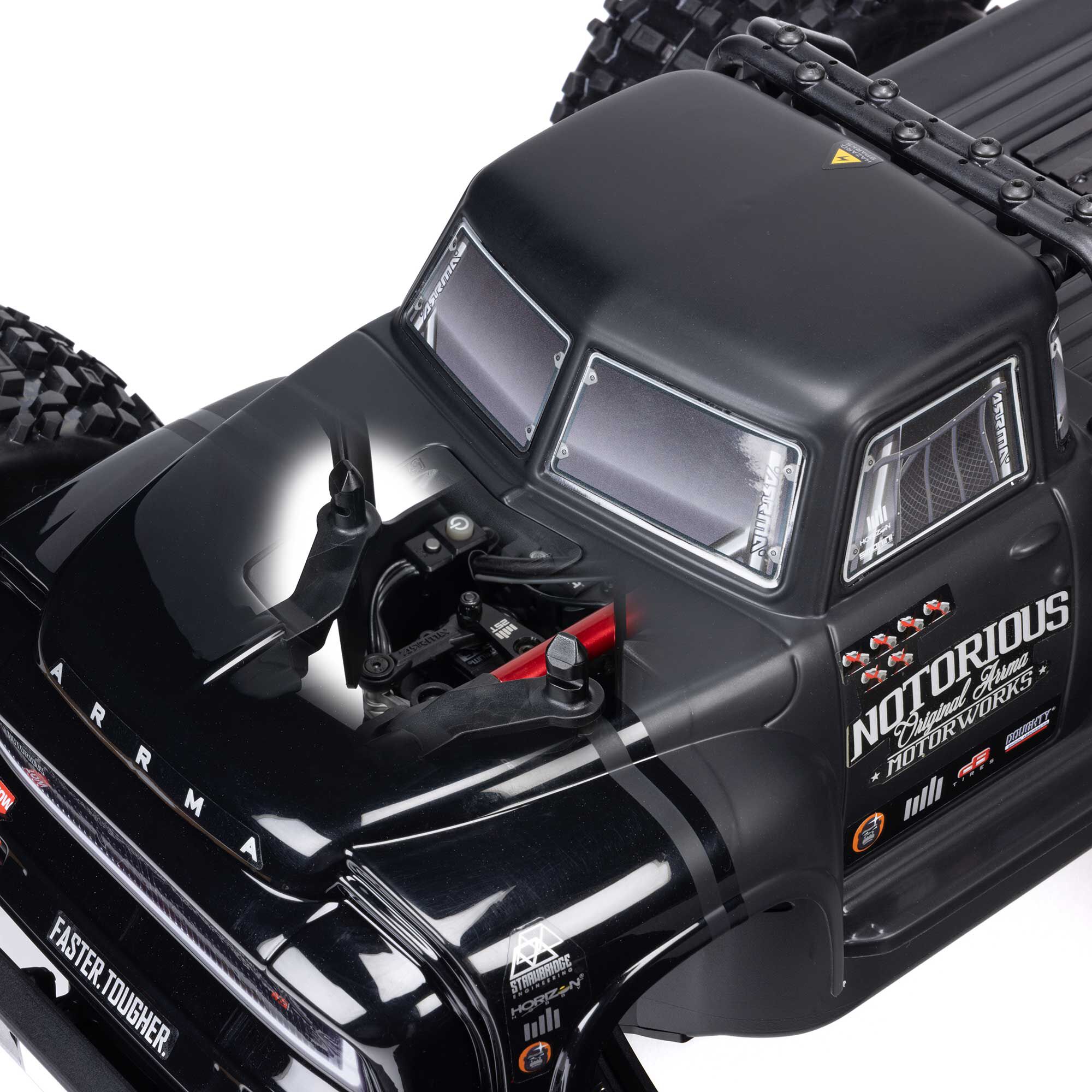 ARRMA 1:8 NOTORIOUS 6S 4X4 RTR Brushless Stunt Truck-ARA8611V6T1