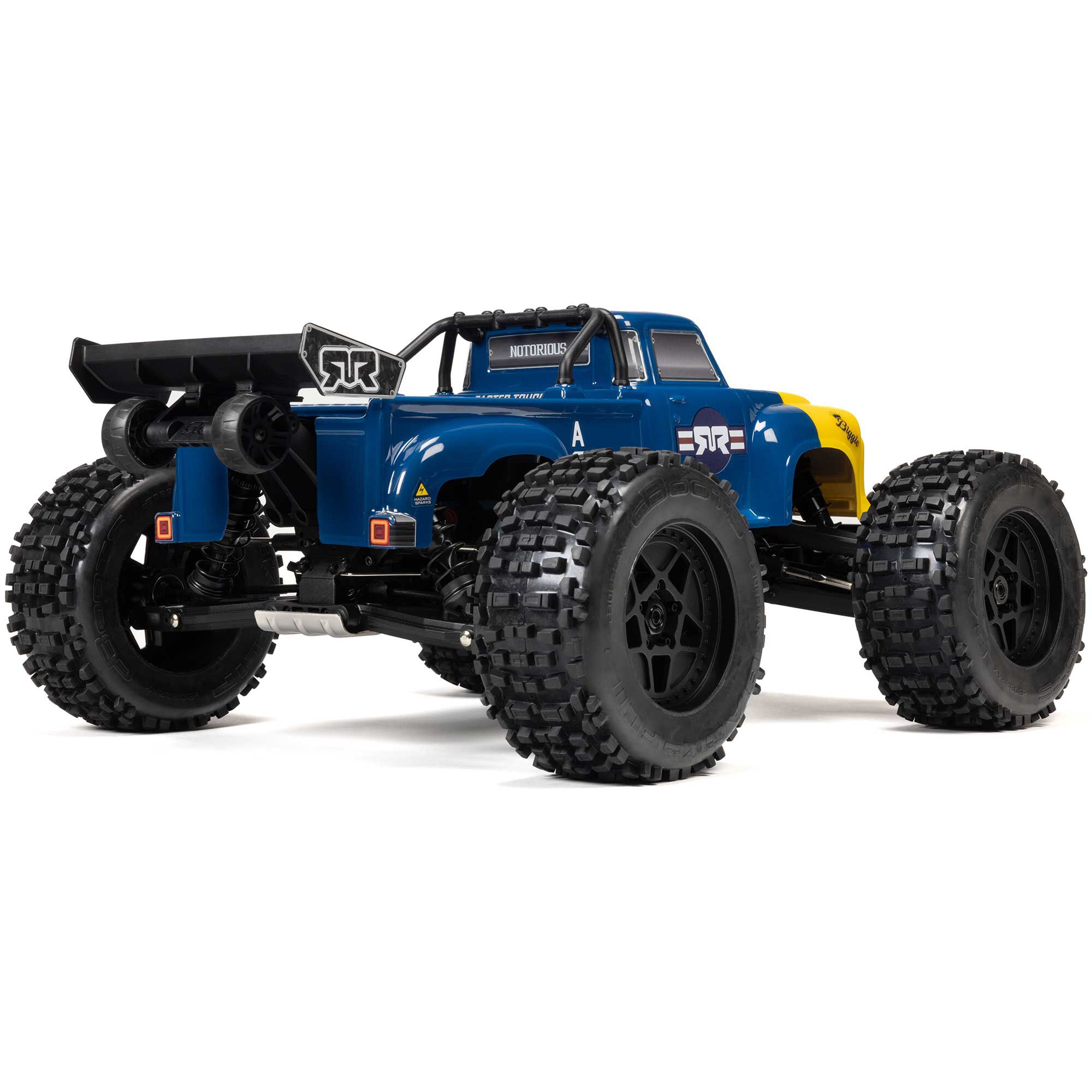 ARRMA 1:8 NOTORIOUS 6S 4X4 RTR Brushless Stunt Truck-ARA8611V6T1