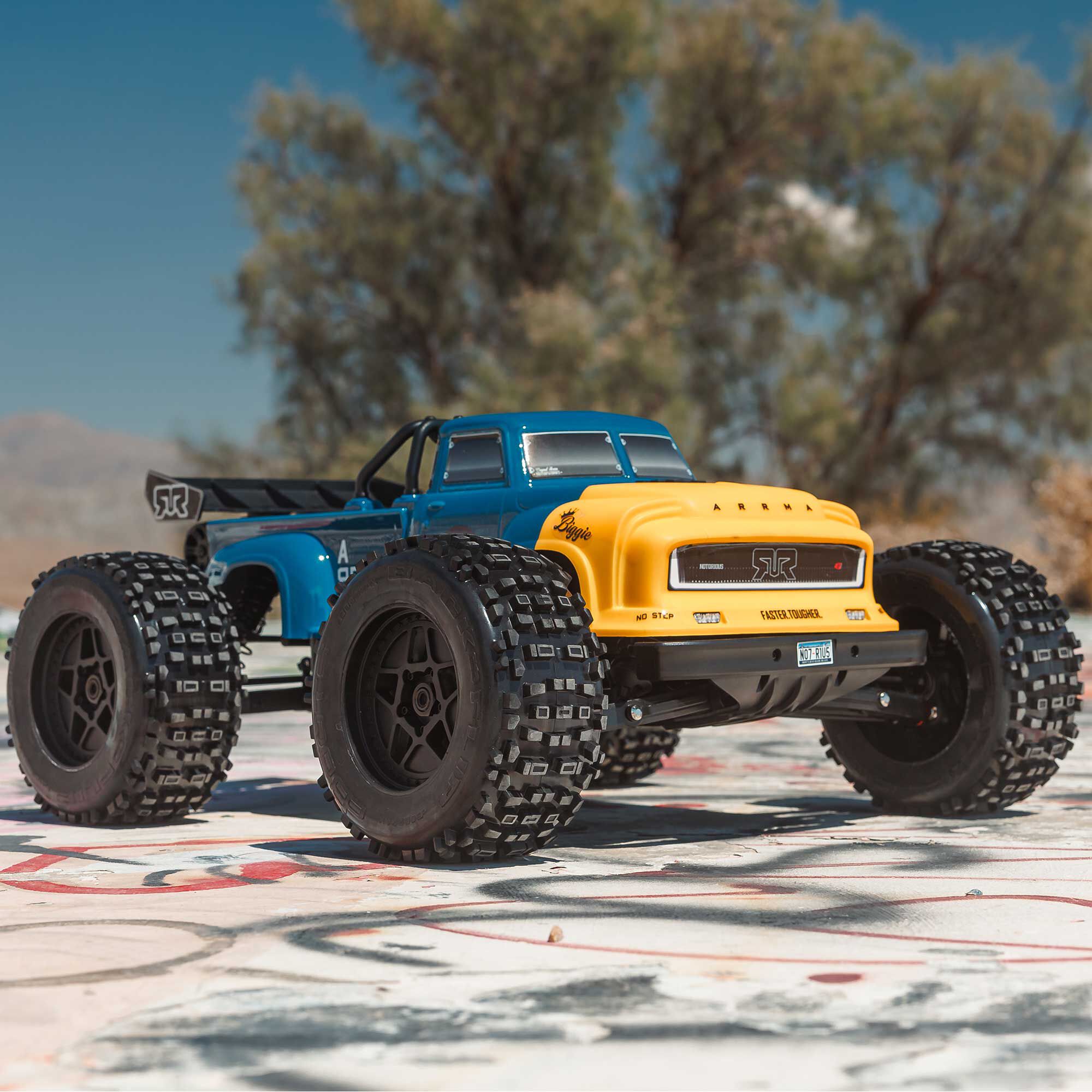 ARRMA 1:8 NOTORIOUS 6S 4X4 RTR Brushless Stunt Truck-ARA8611V6T1