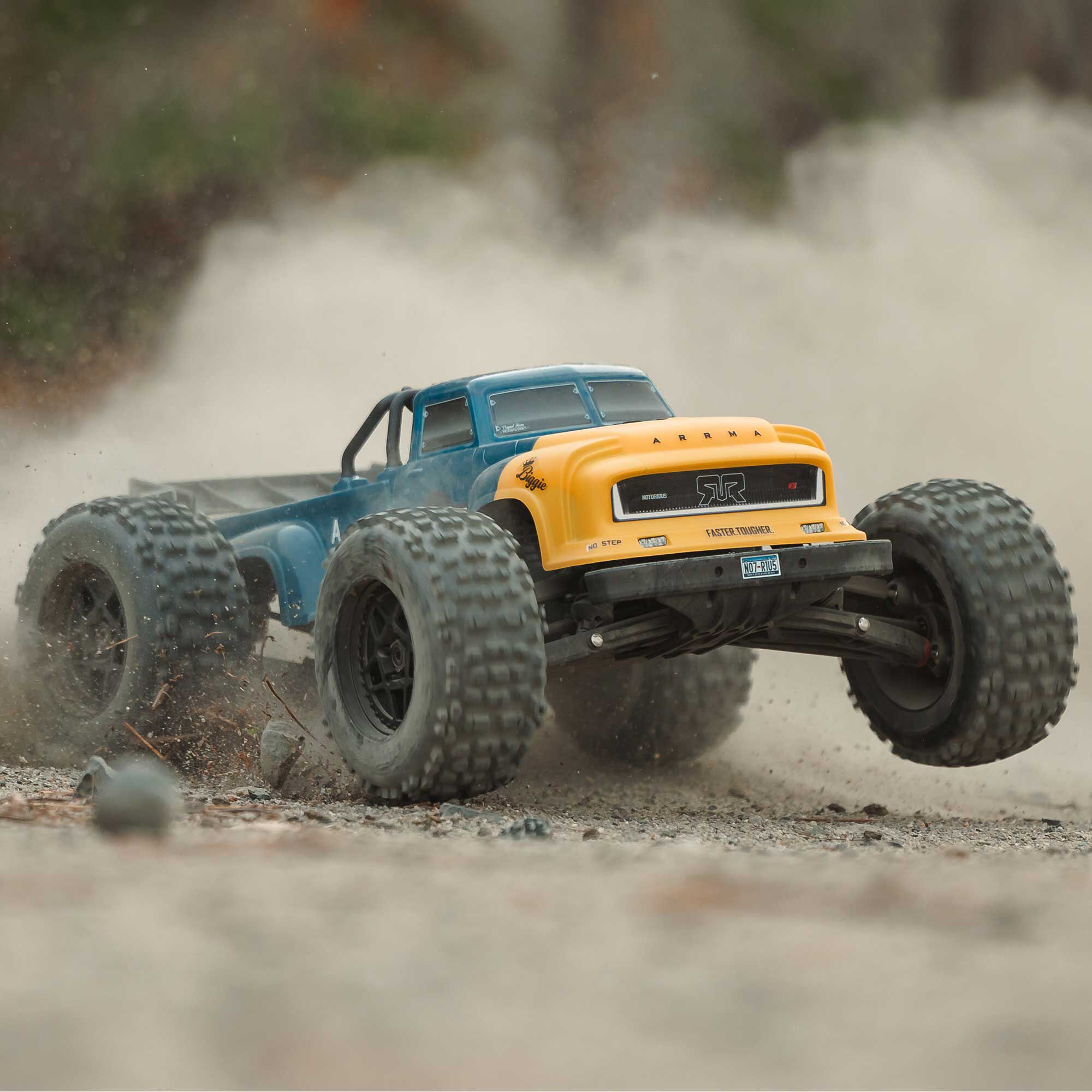ARRMA 1:8 NOTORIOUS 6S 4X4 RTR Brushless Stunt Truck-ARA8611V6T1