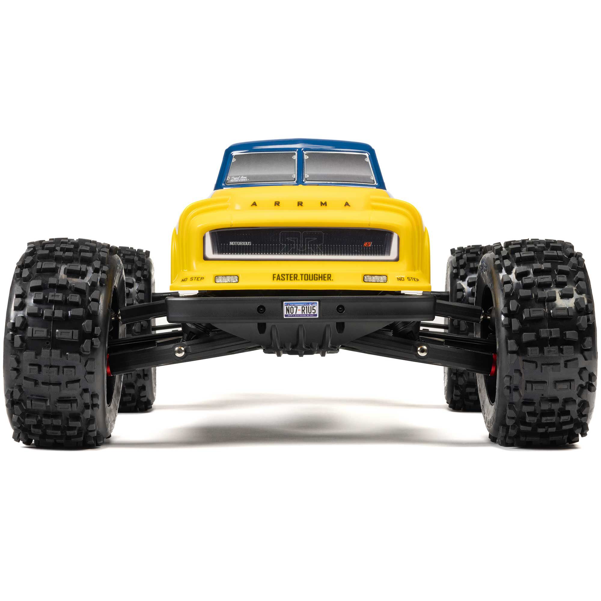 ARRMA 1:8 NOTORIOUS 6S 4X4 RTR Brushless Stunt Truck-ARA8611V6T1