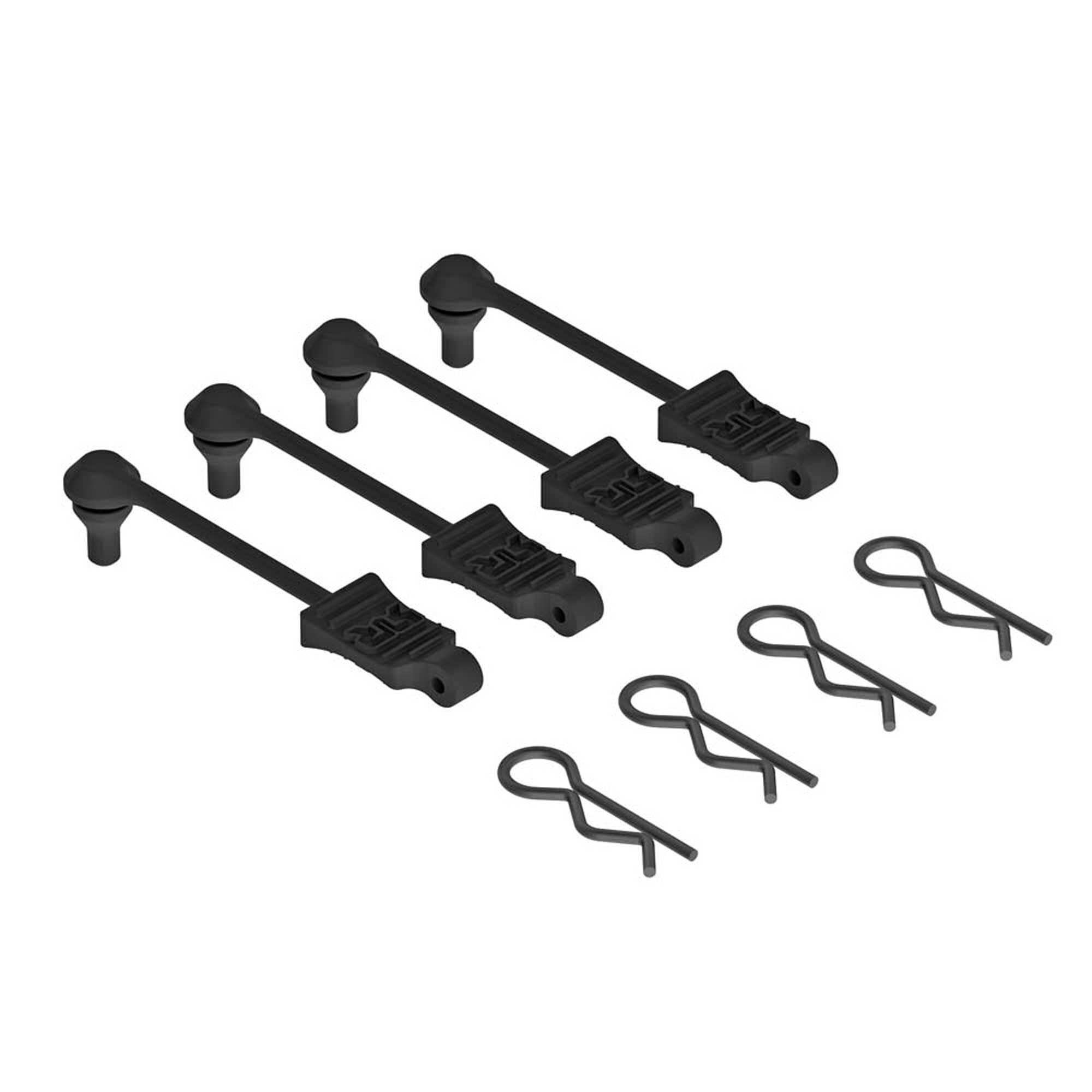 ARRMA Body Clip Retainer 1:10 Scale Black (4)-ARAC3445