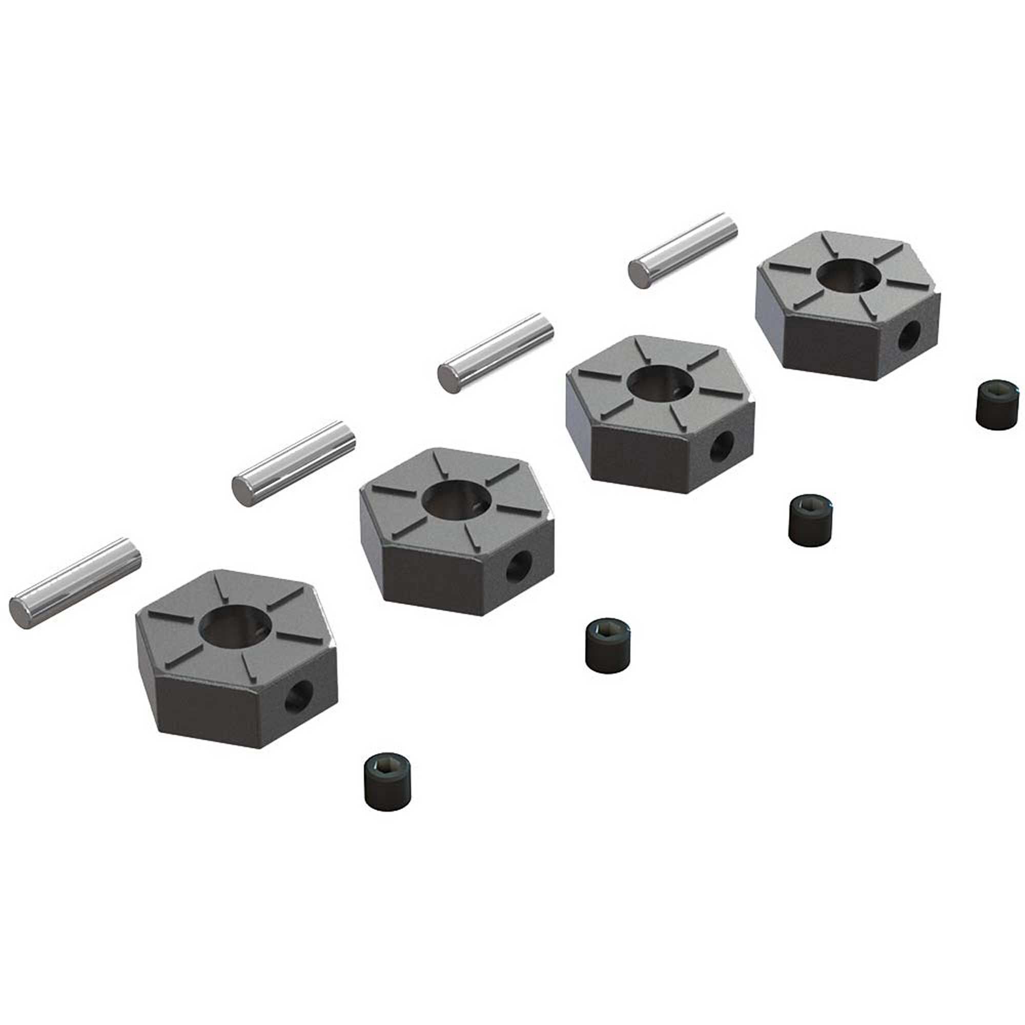 ARRMA Wheel Hex Metal 12mm (4)-ARAC9473