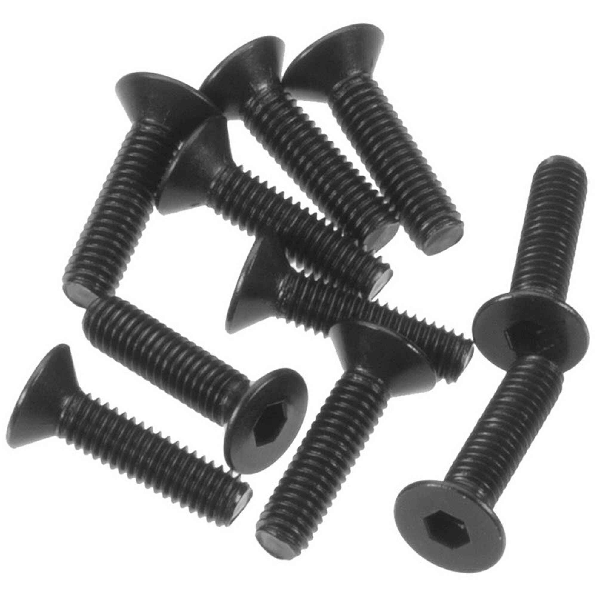 ARRMA Flat Head Screw 3x12mm (10)-ARAC9812