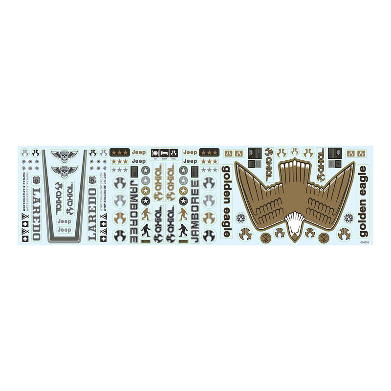 Axial Jeep Heritage Decal Sheet-AXI-1049